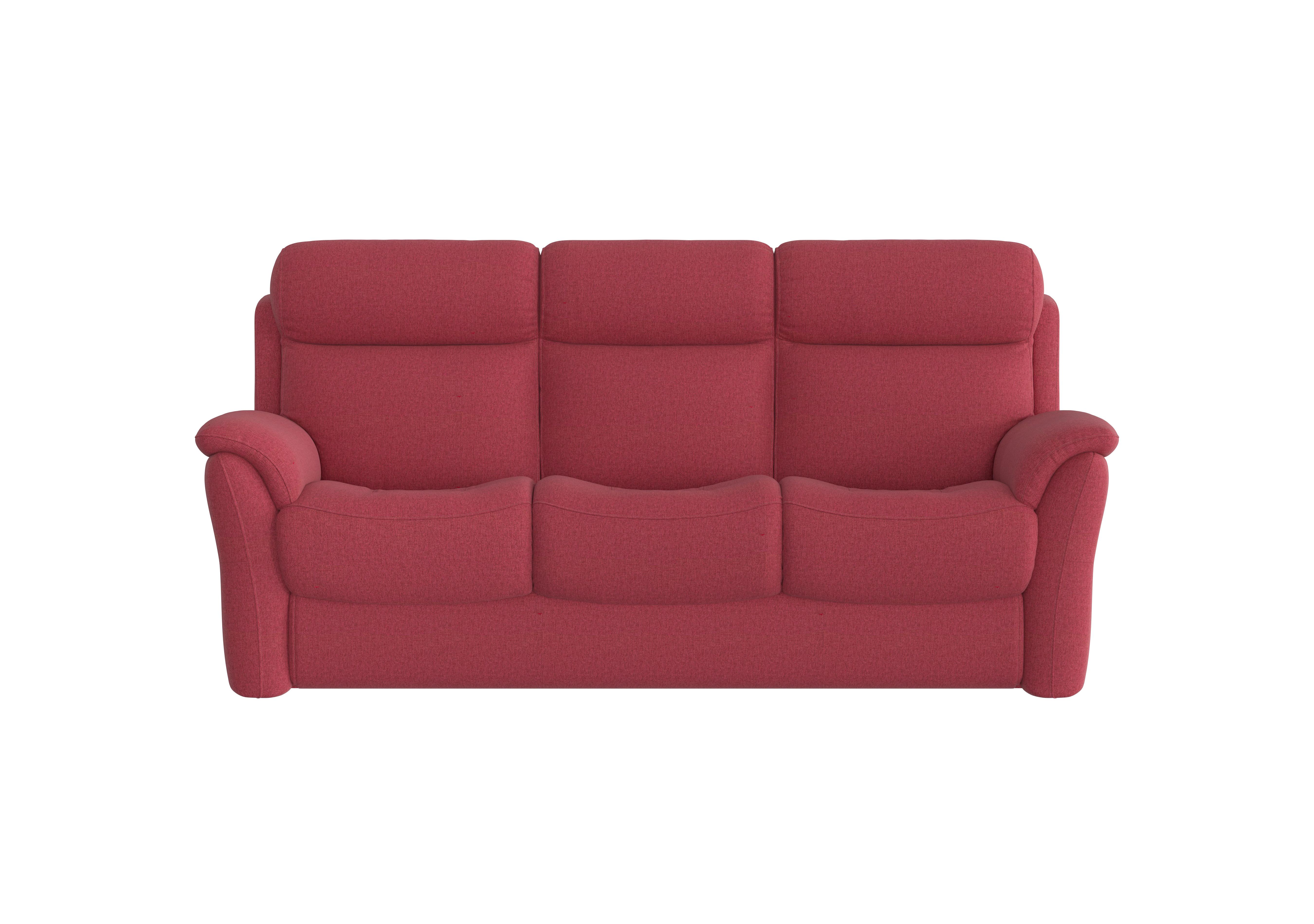 Relax Station Revive 3 Seater Fabric Sofa in Fab-Blt-R29 Red on Furniture Village