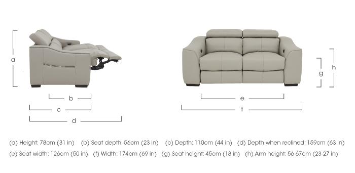 Elixir 2 Seater Leather Sofa in  on Furniture Village