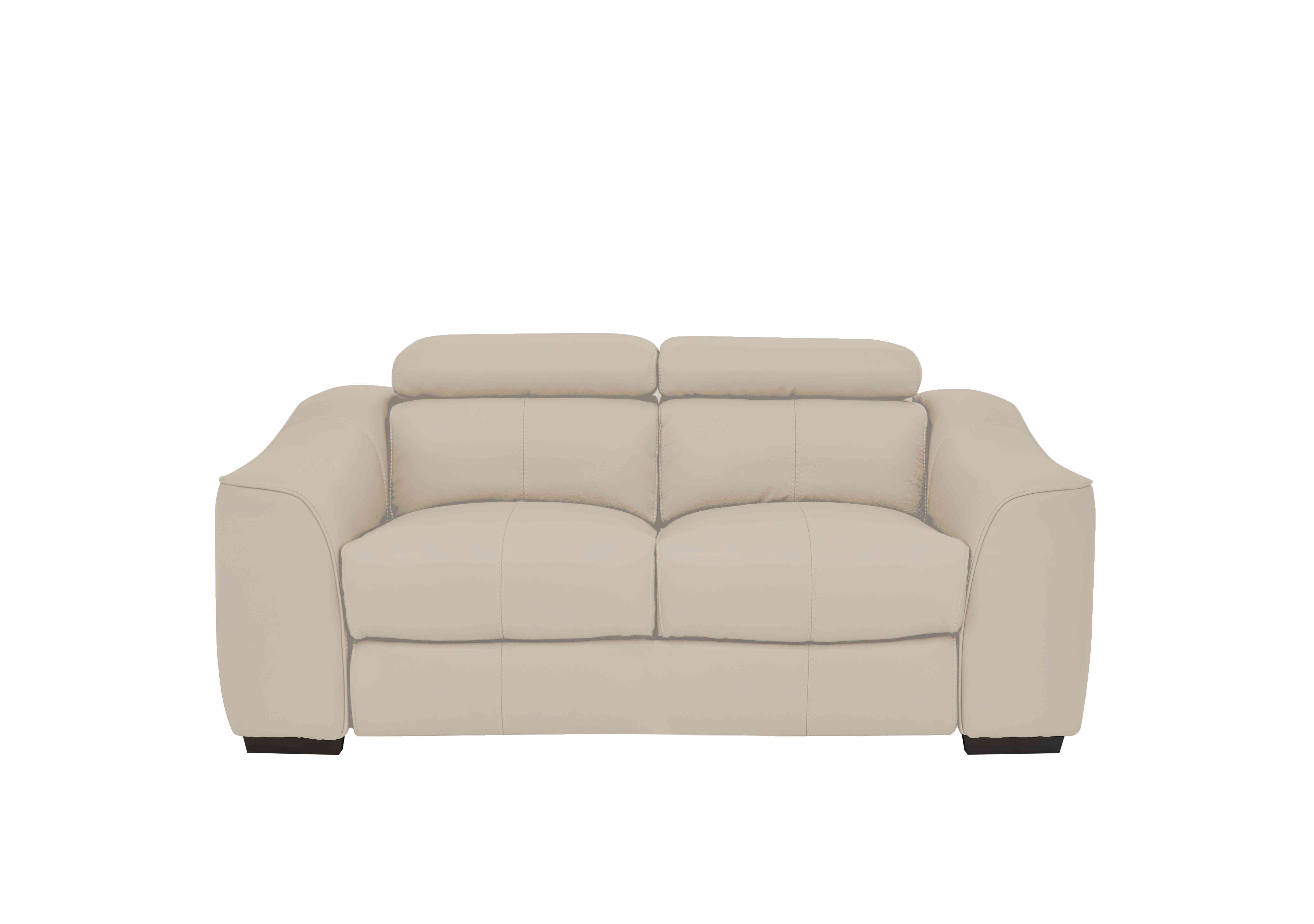 Elixir 2 Seater Leather Sofa in Bv-041e Dapple Grey on Furniture Village