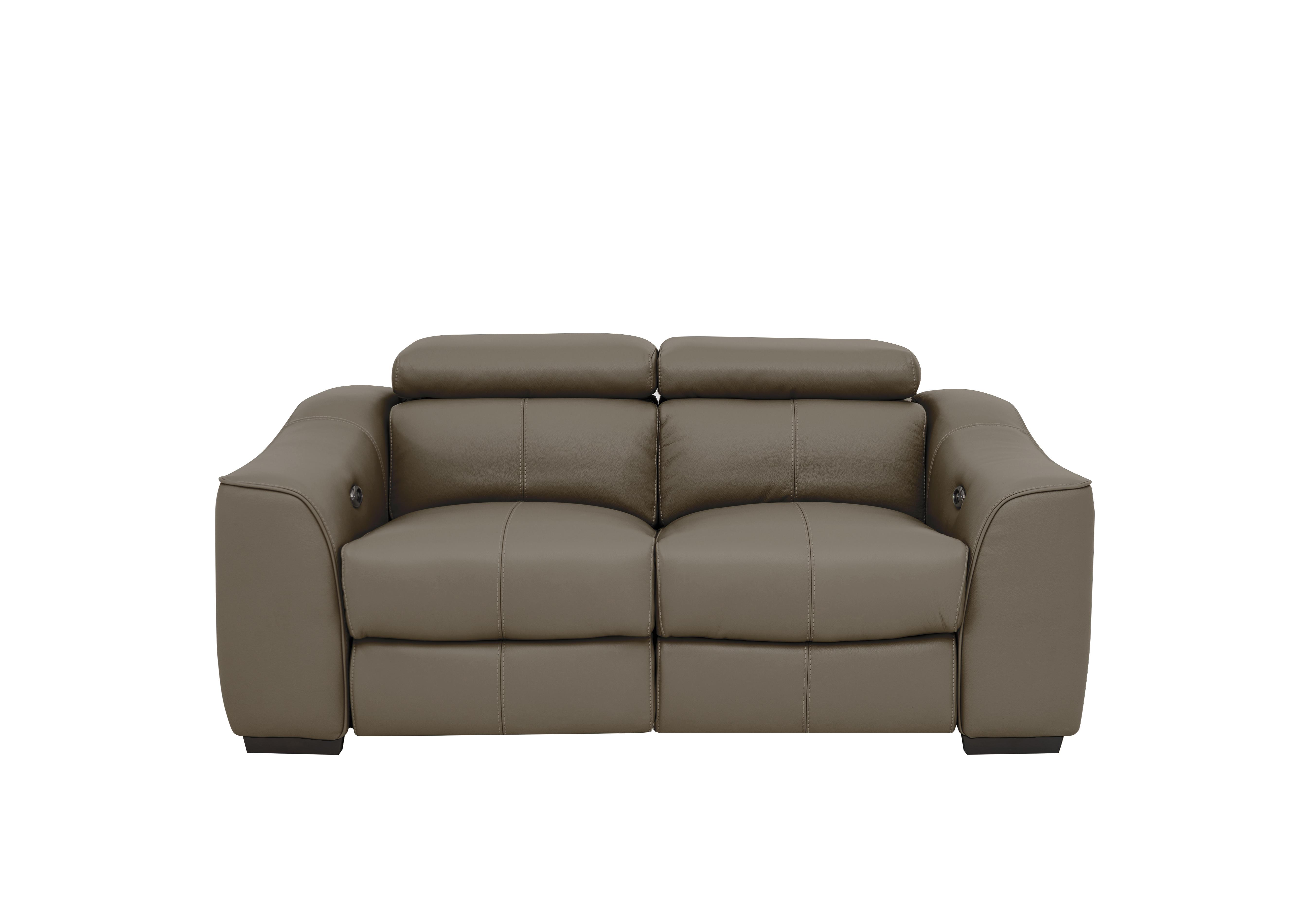 Elixir 2 Seater Leather Sofa in Bv-042e Elephant on Furniture Village