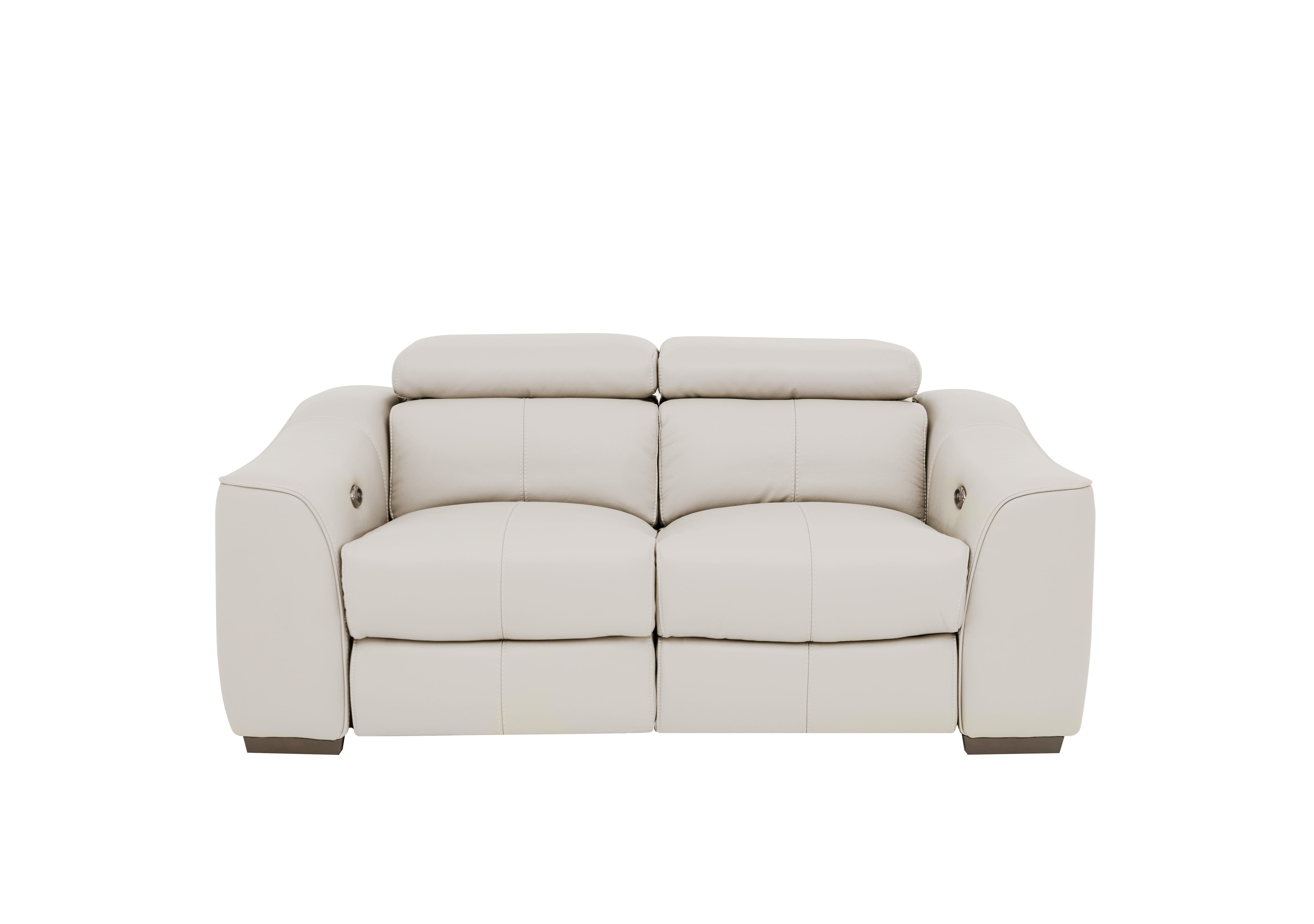 Elixir 2 Seater Leather Sofa in Bv-156e Frost on Furniture Village