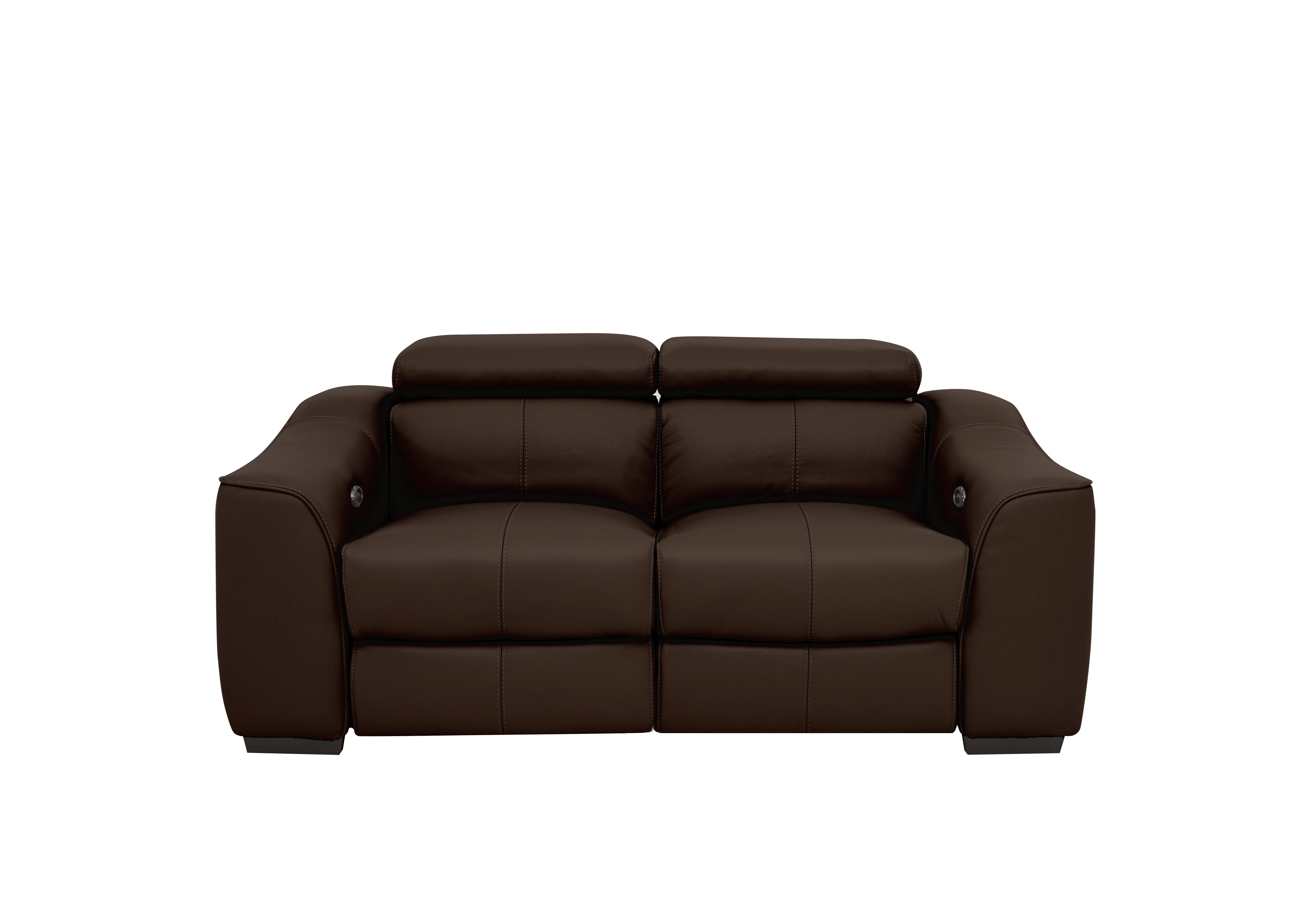 Elixir 2 Seater Leather Sofa in Bv-1748 Dark Chocolate on Furniture Village