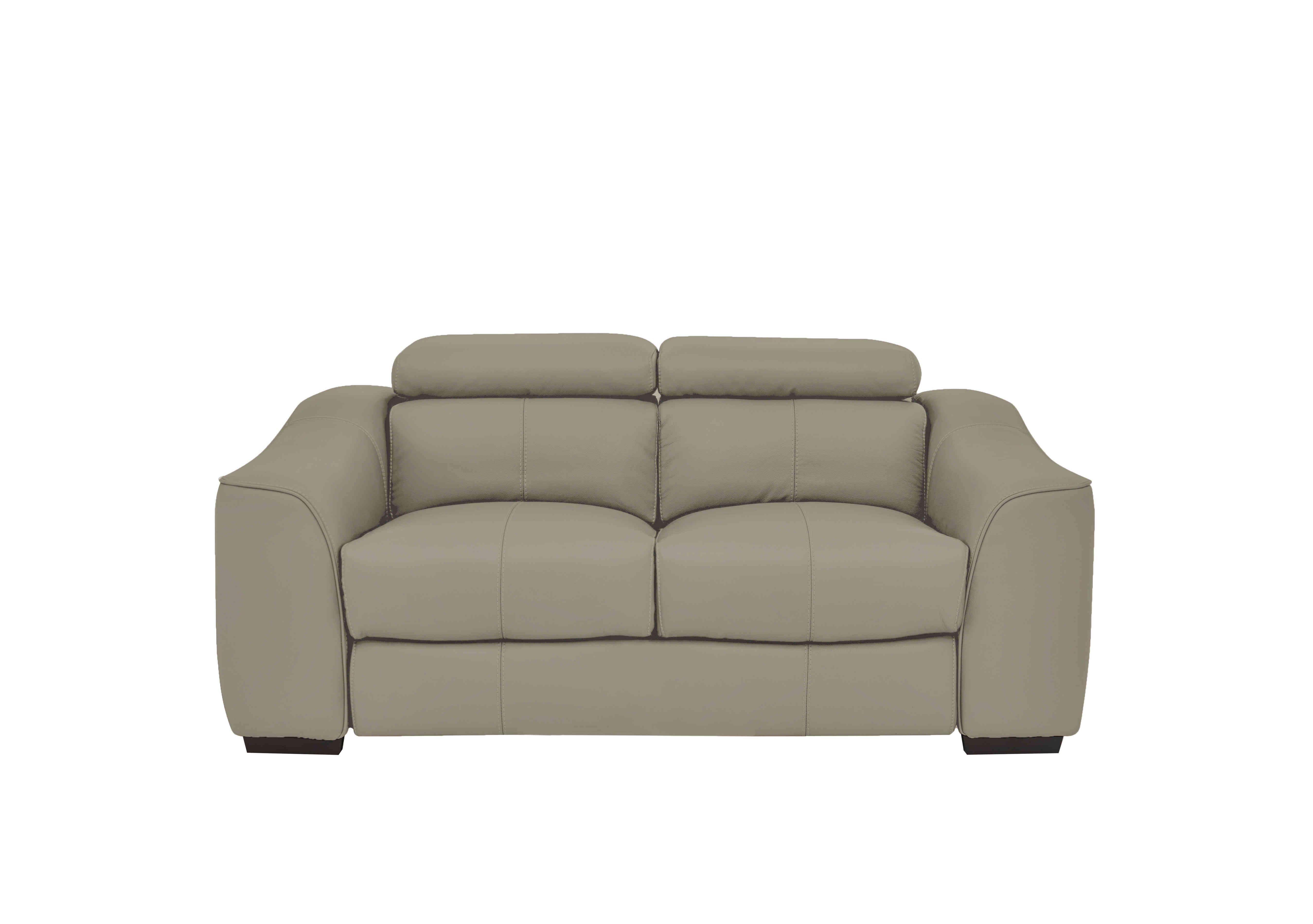 Elixir 2 Seater Leather Sofa in Bv-722a Taupe on Furniture Village
