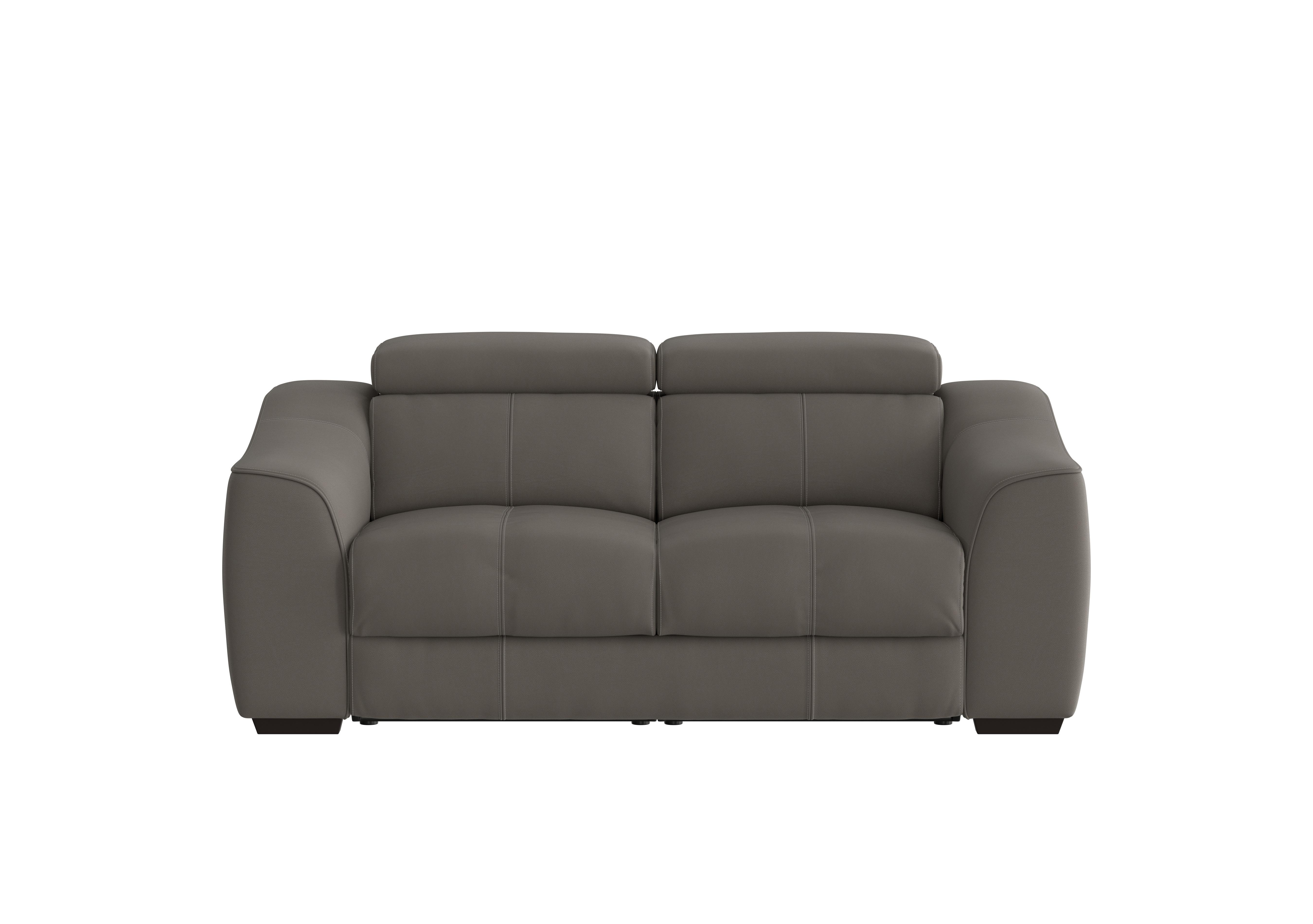 Elixir 2 Seater Leather Sofa in Hw-042e Elephant on Furniture Village