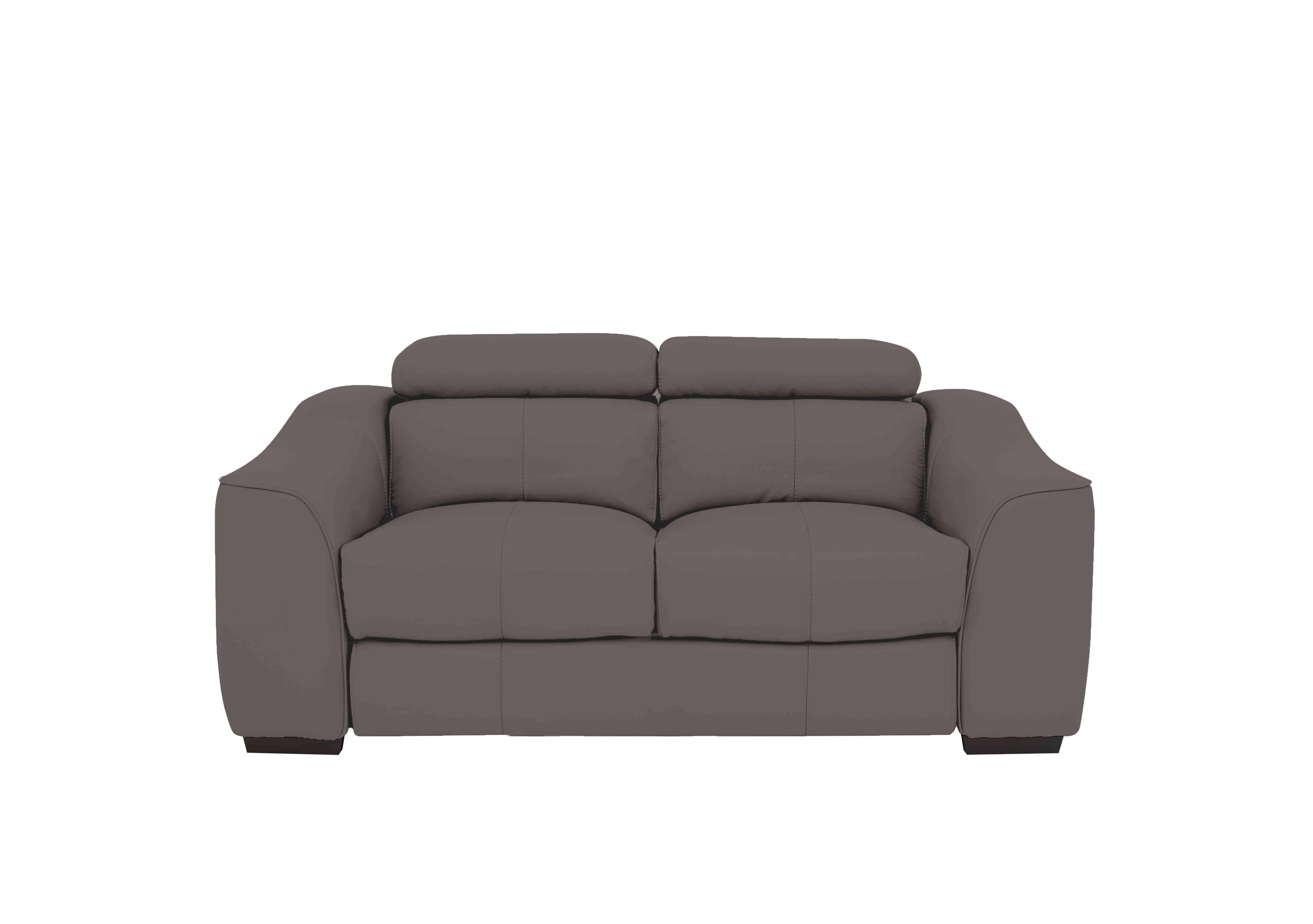 Elixir 2 Seater Leather Sofa in Nc-042e Elephant on Furniture Village