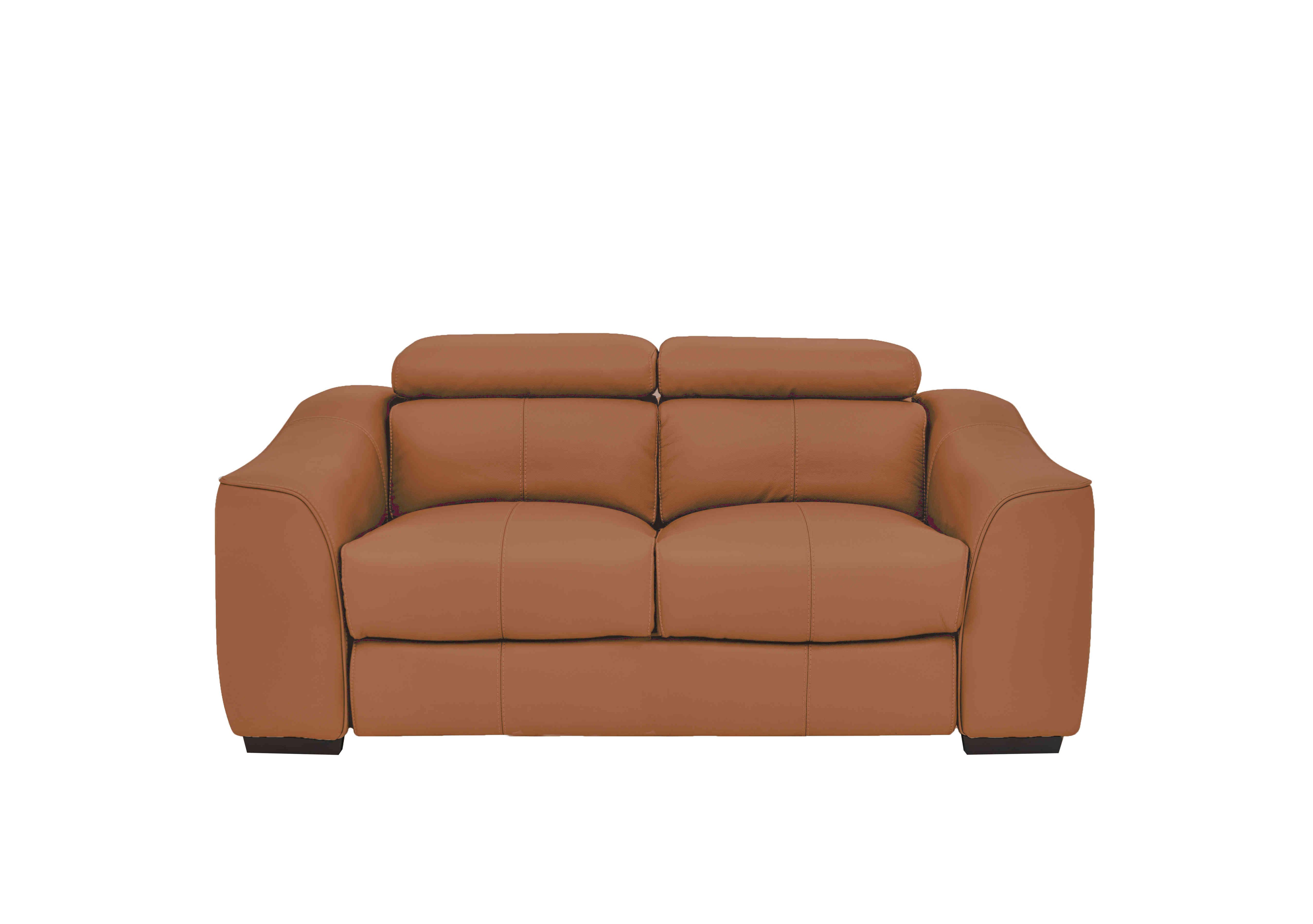Elixir 2 Seater Leather Sofa in Nc-334e Pecan Brown on Furniture Village