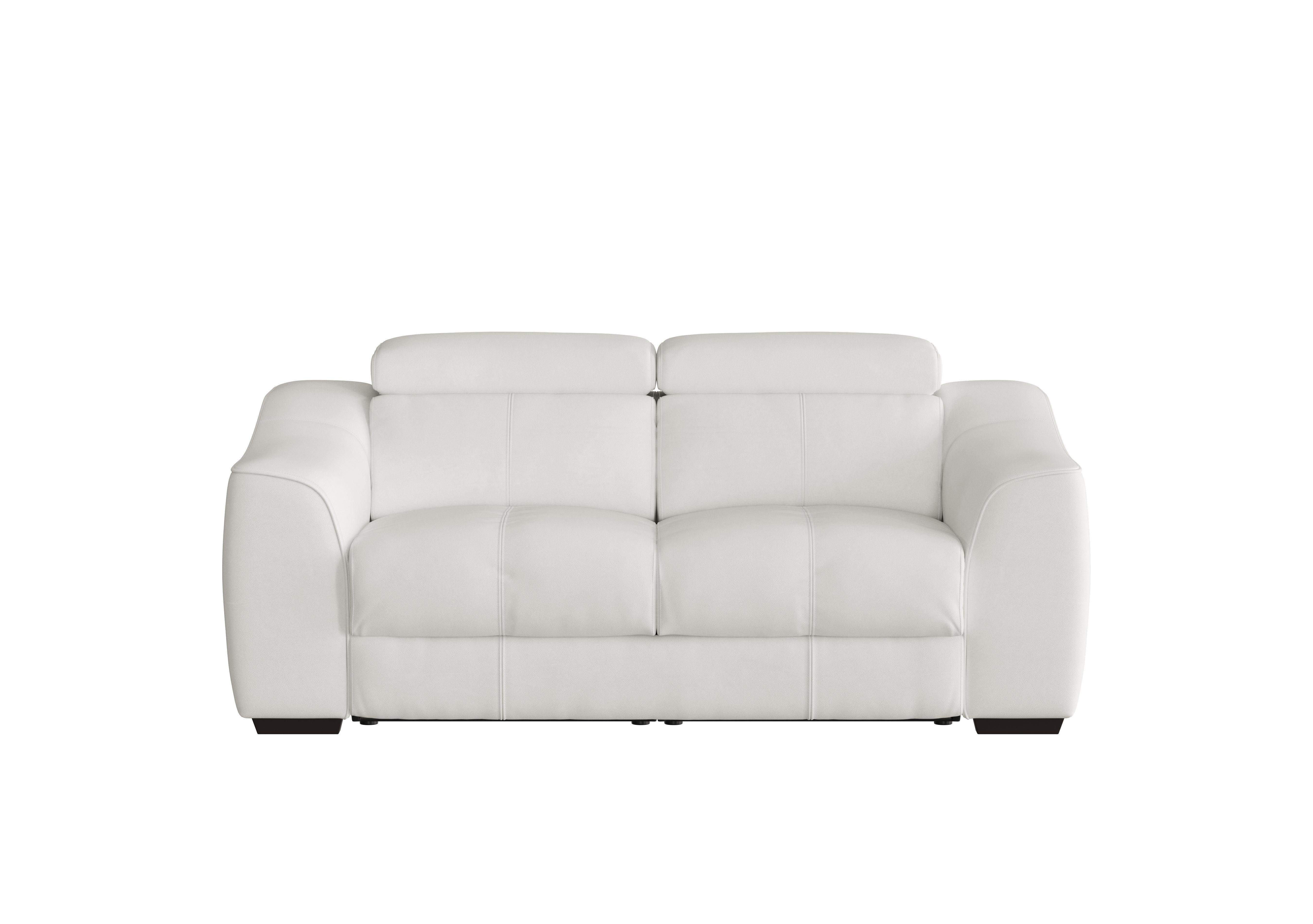 Elixir 2 Seater Leather Sofa in Nc-744d Star White on Furniture Village