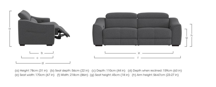 Elixir 3 Seater Fabric Sofa in  on Furniture Village