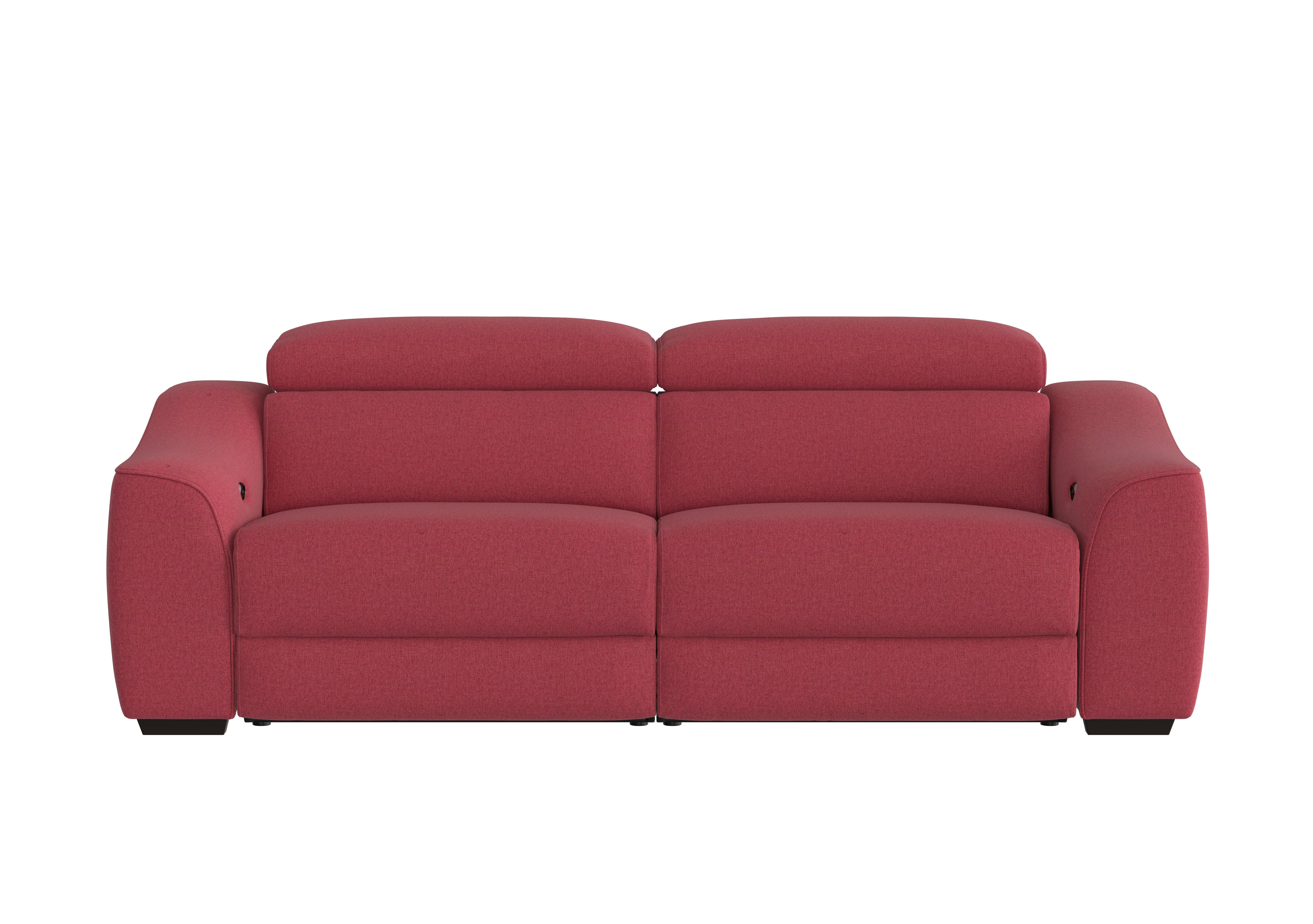 Elixir 3 Seater Fabric Sofa in Fab-Blt-R29 Red on Furniture Village