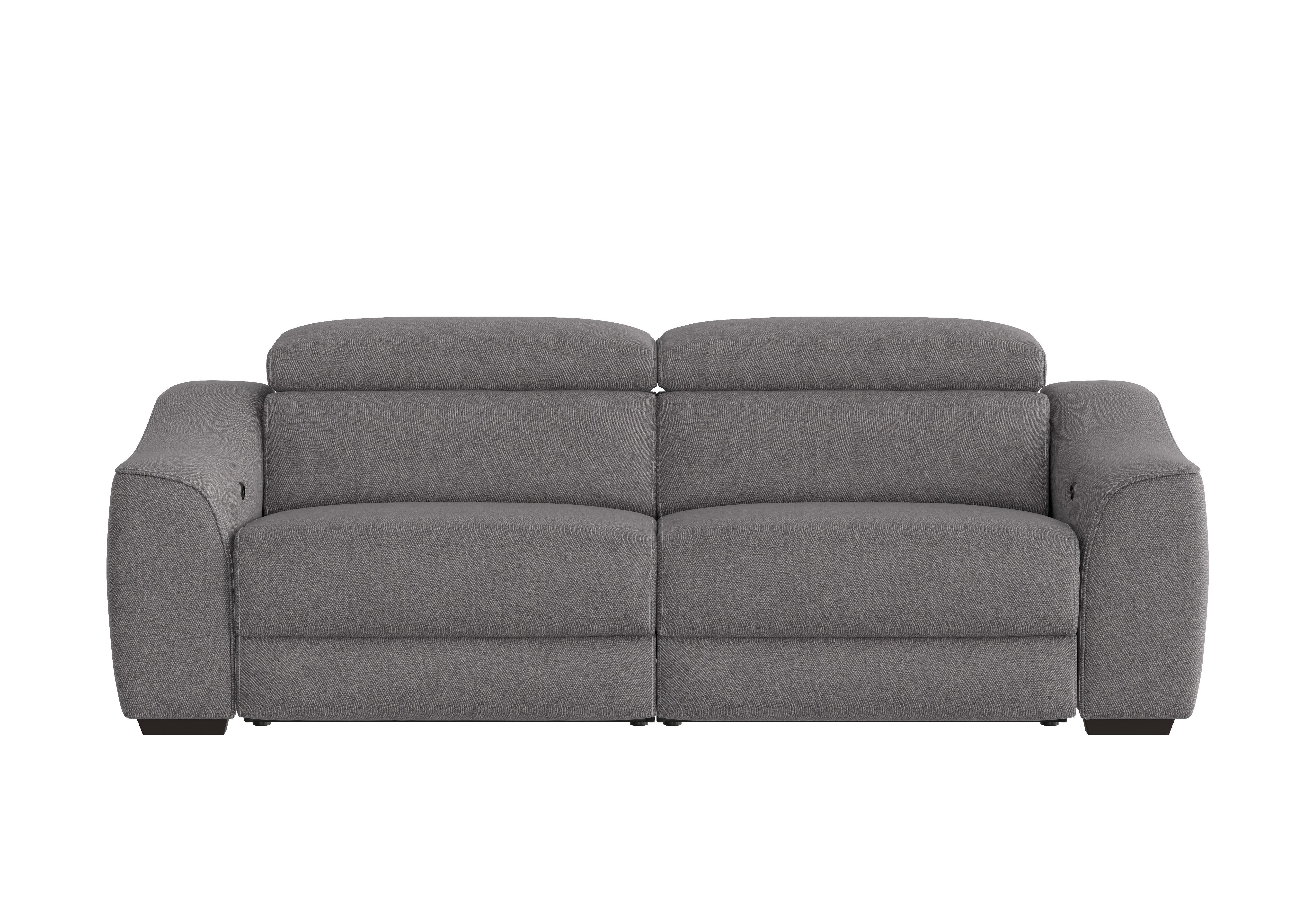 Elixir 3 Seater Fabric Sofa in Fab-Ska-R31 Charcoal Gray on Furniture Village