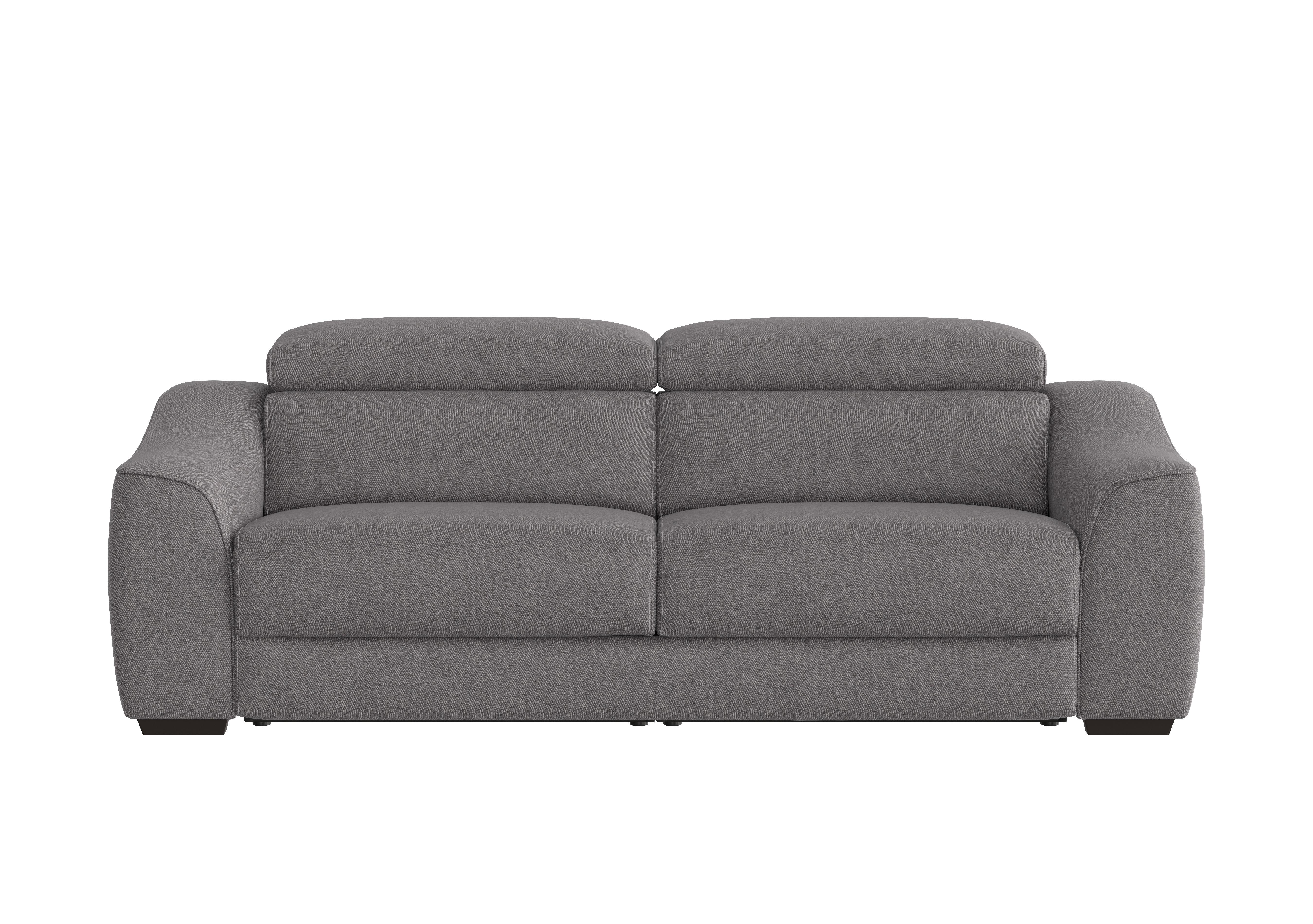 Elixir 3 Seater Fabric Sofa in Fab-Ska-R31 Charcoal Gray on Furniture Village