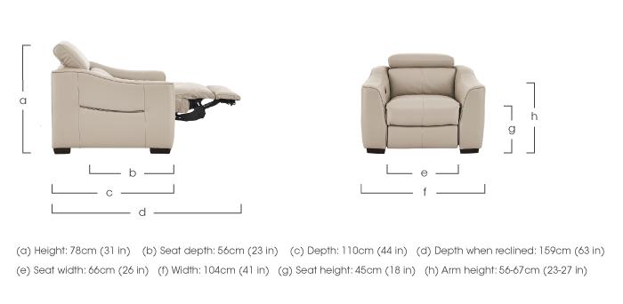 Elixir Leather Armchair in  on Furniture Village