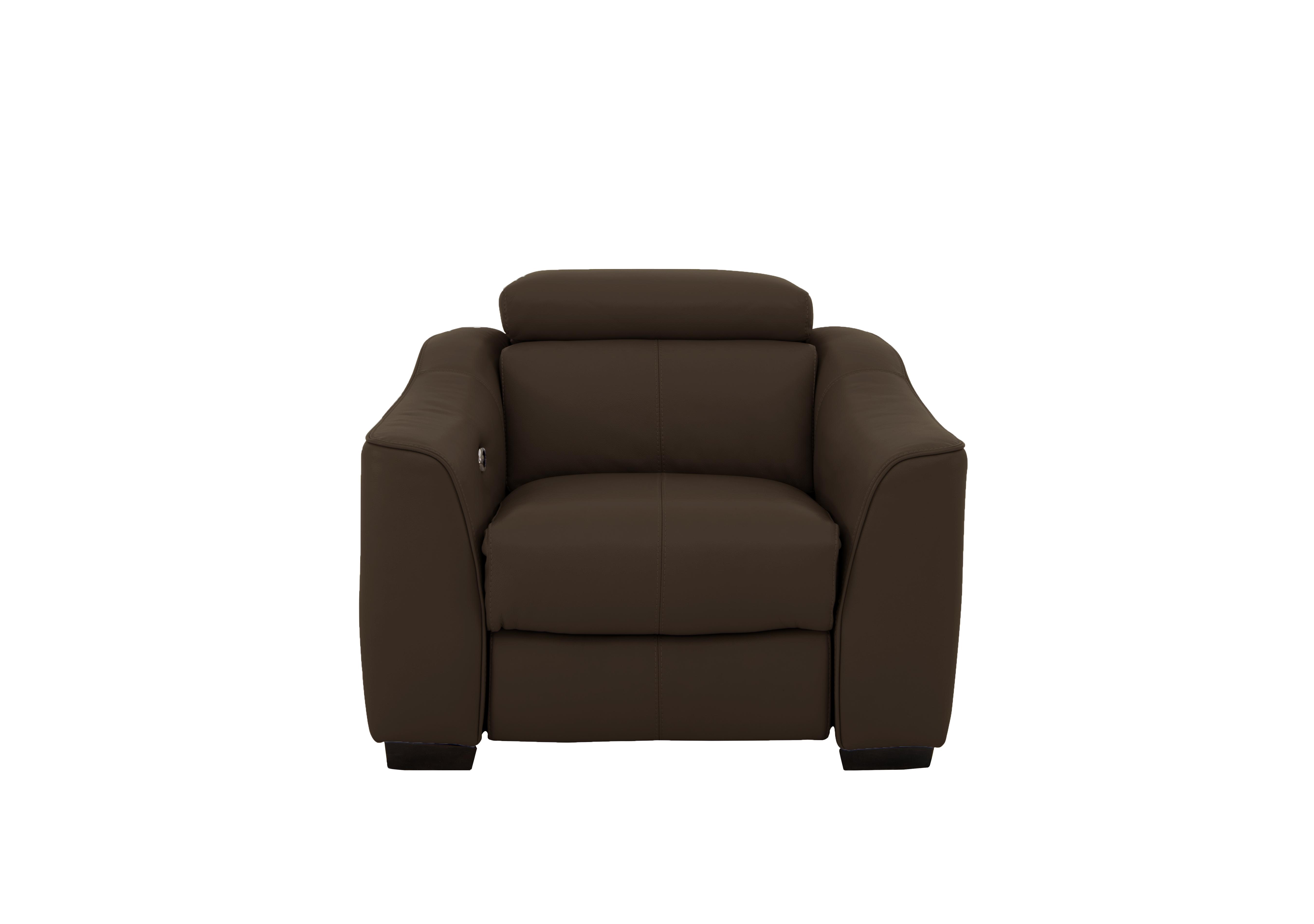 Elixir Leather Armchair in Bv-1748 Dark Chocolate on Furniture Village