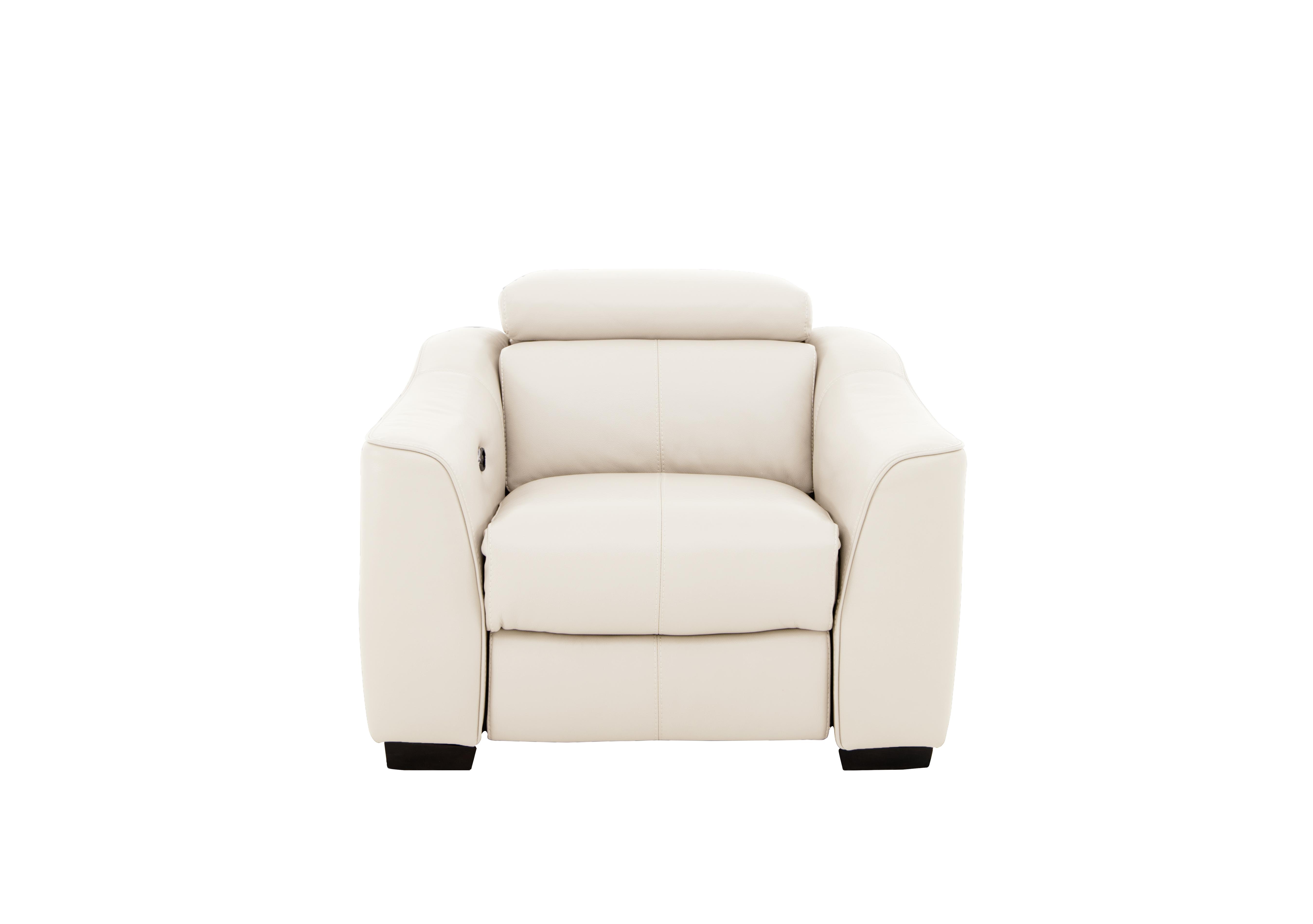 Elixir Leather Armchair in Bv-744d Star White on Furniture Village