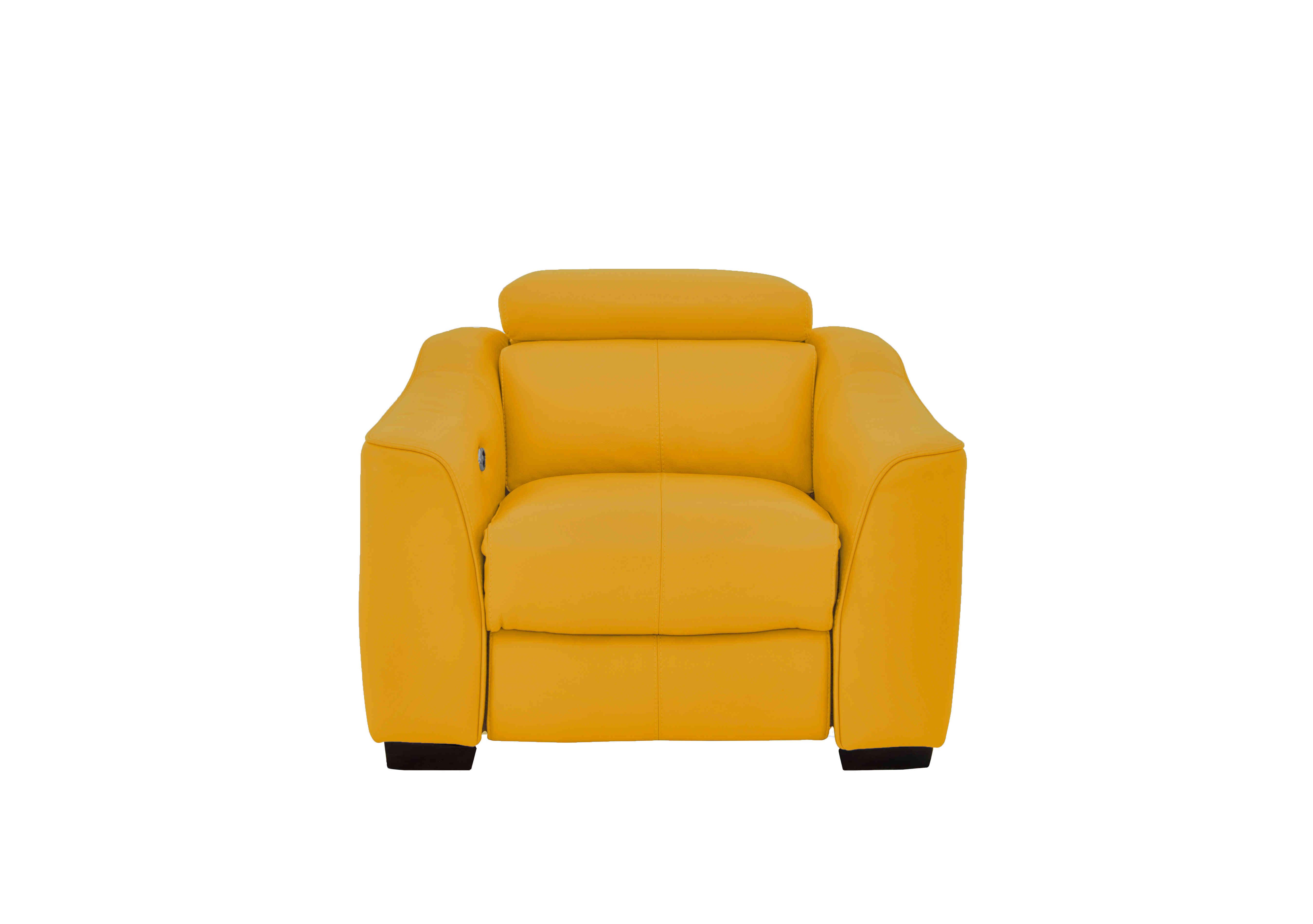 Elixir Leather Armchair in Nc-303e Sunflower on Furniture Village