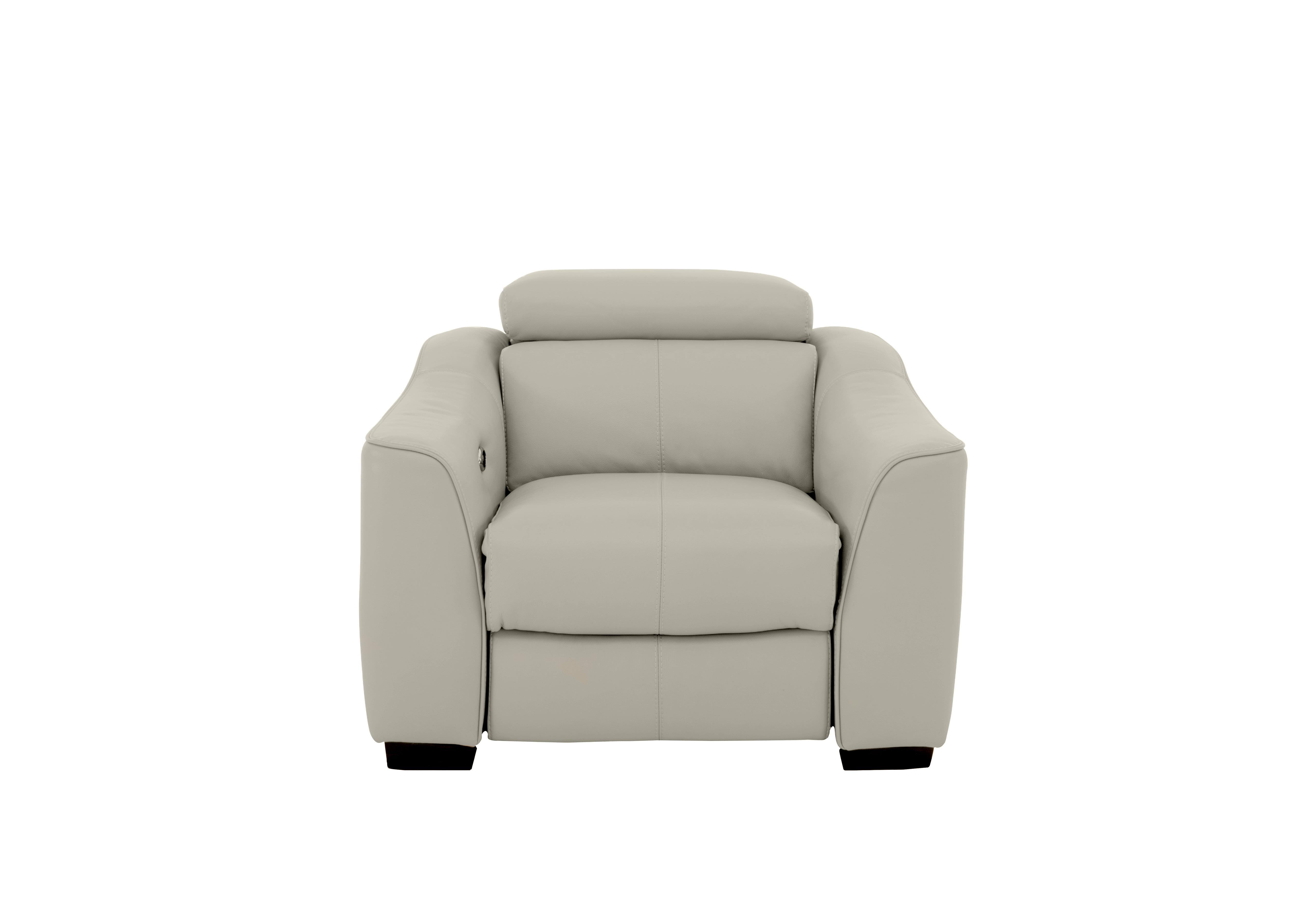 Elixir Leather Armchair in Nc-946b Feather Grey on Furniture Village