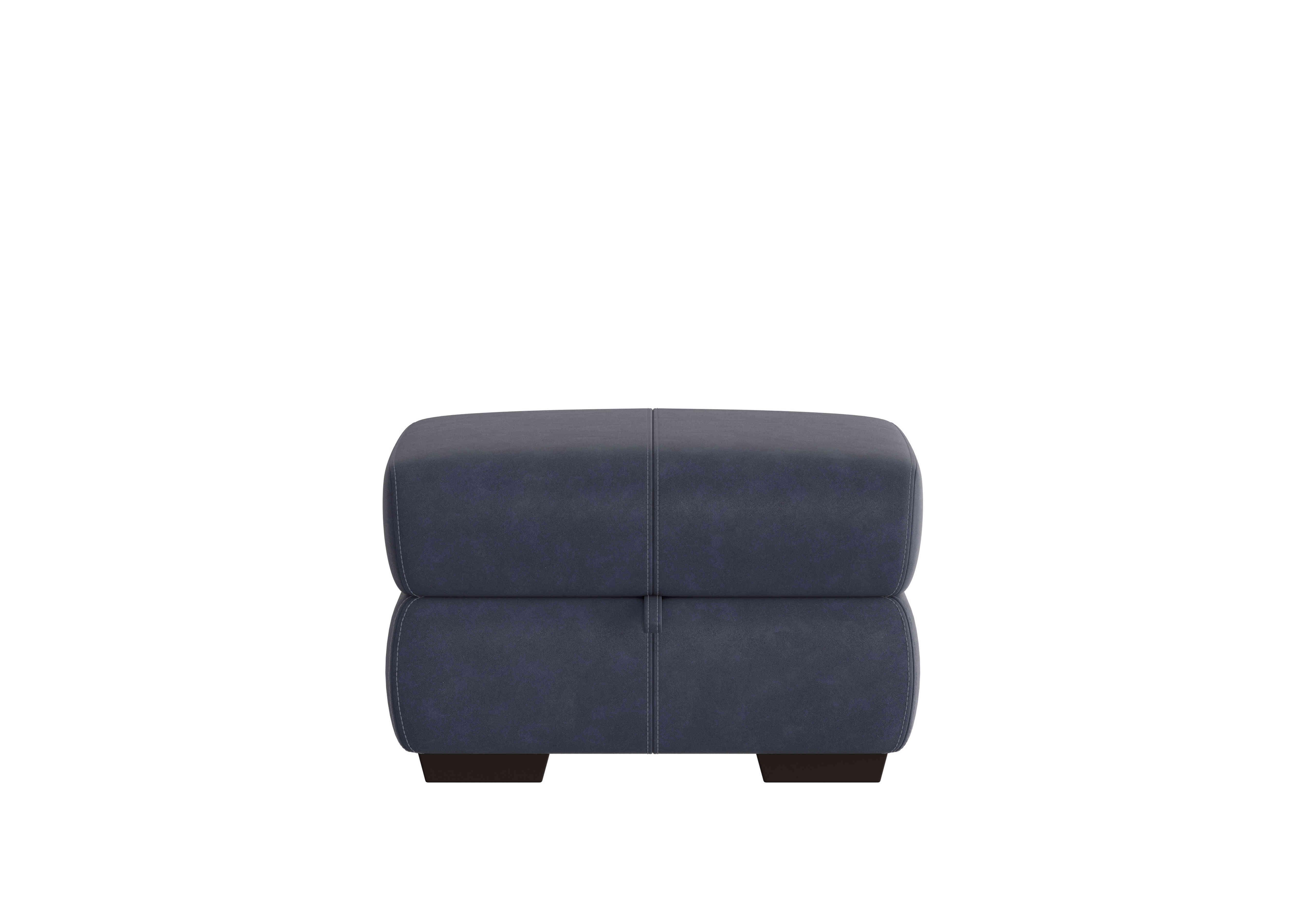 Elixir Fabric Storage Footstool in Bfa-Ori-R23 Blue on Furniture Village