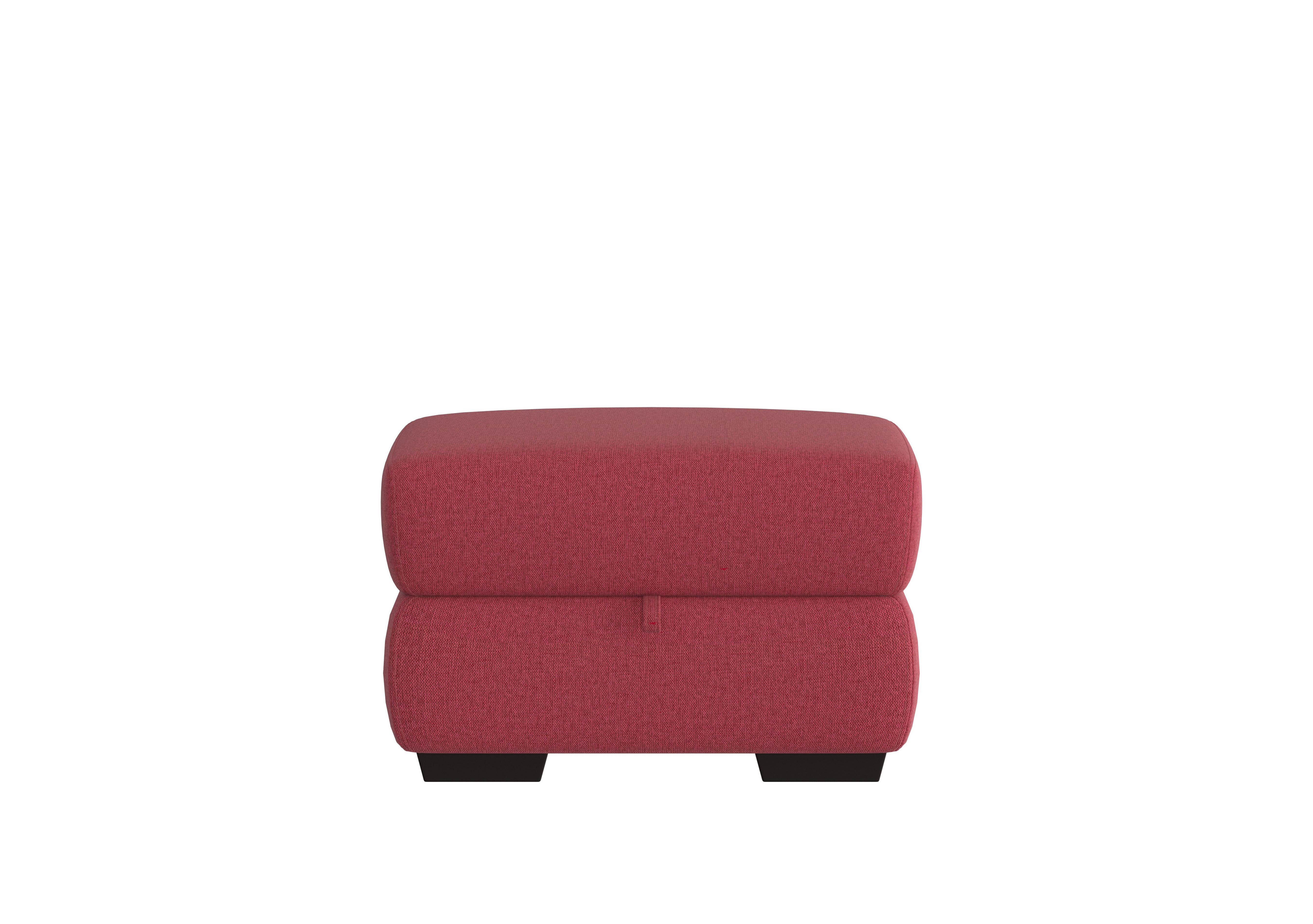 Elixir Fabric Storage Footstool in Fab-Blt-R29 Red on Furniture Village