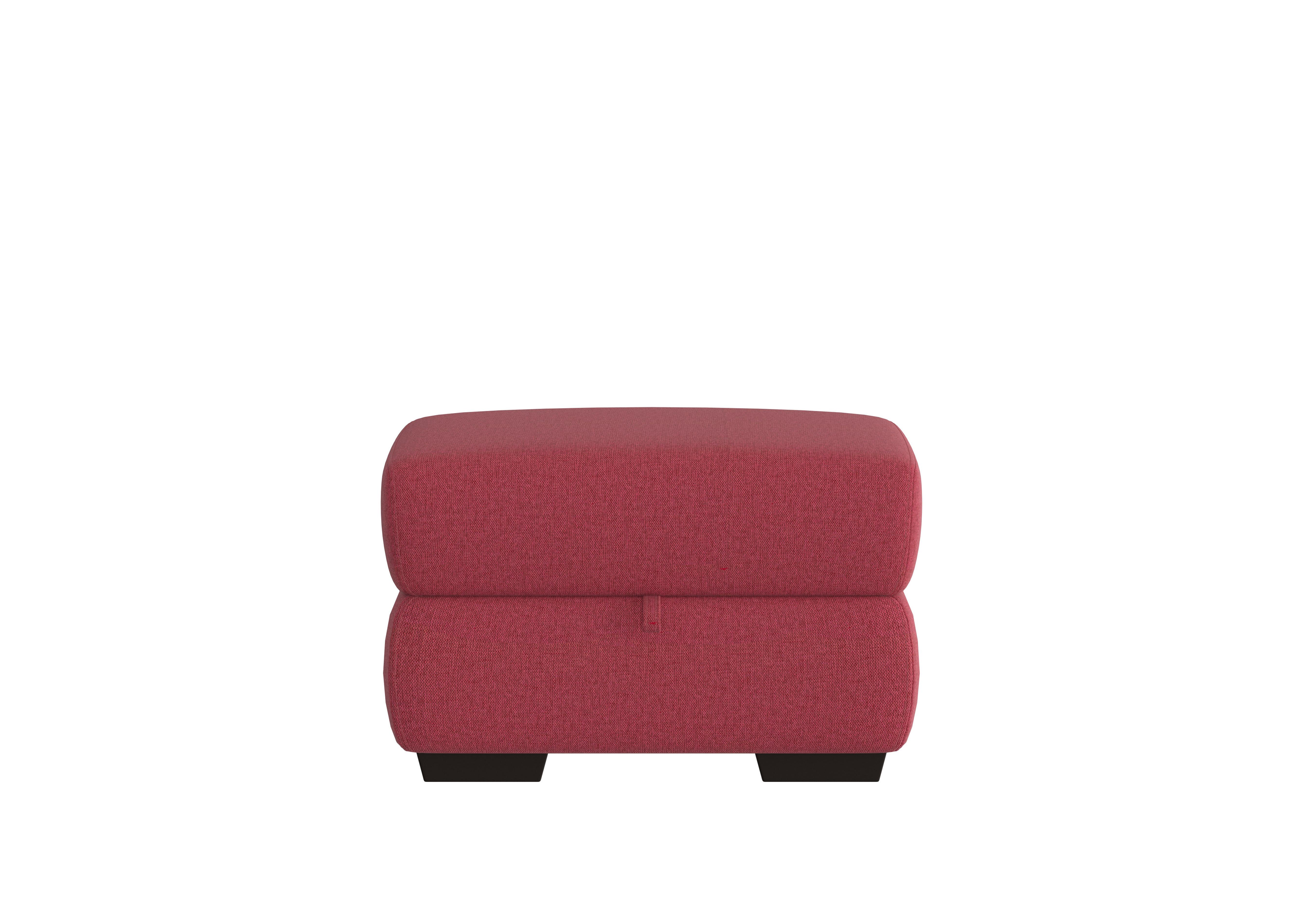 Elixir Fabric Storage Footstool in Fab-Blt-R29 Red on Furniture Village