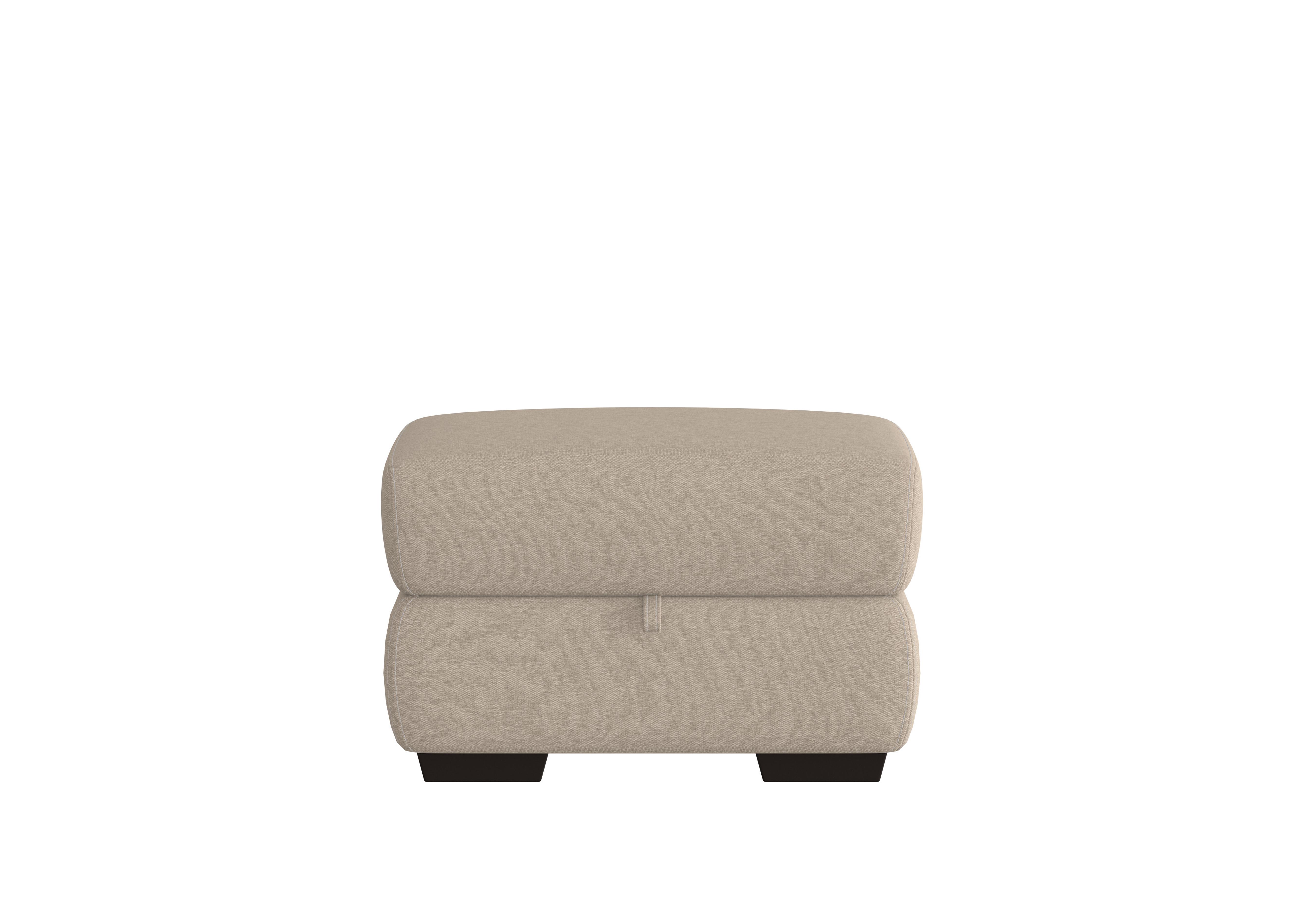 Elixir Fabric Storage Footstool in Fab-Ska-R28 Beige on Furniture Village