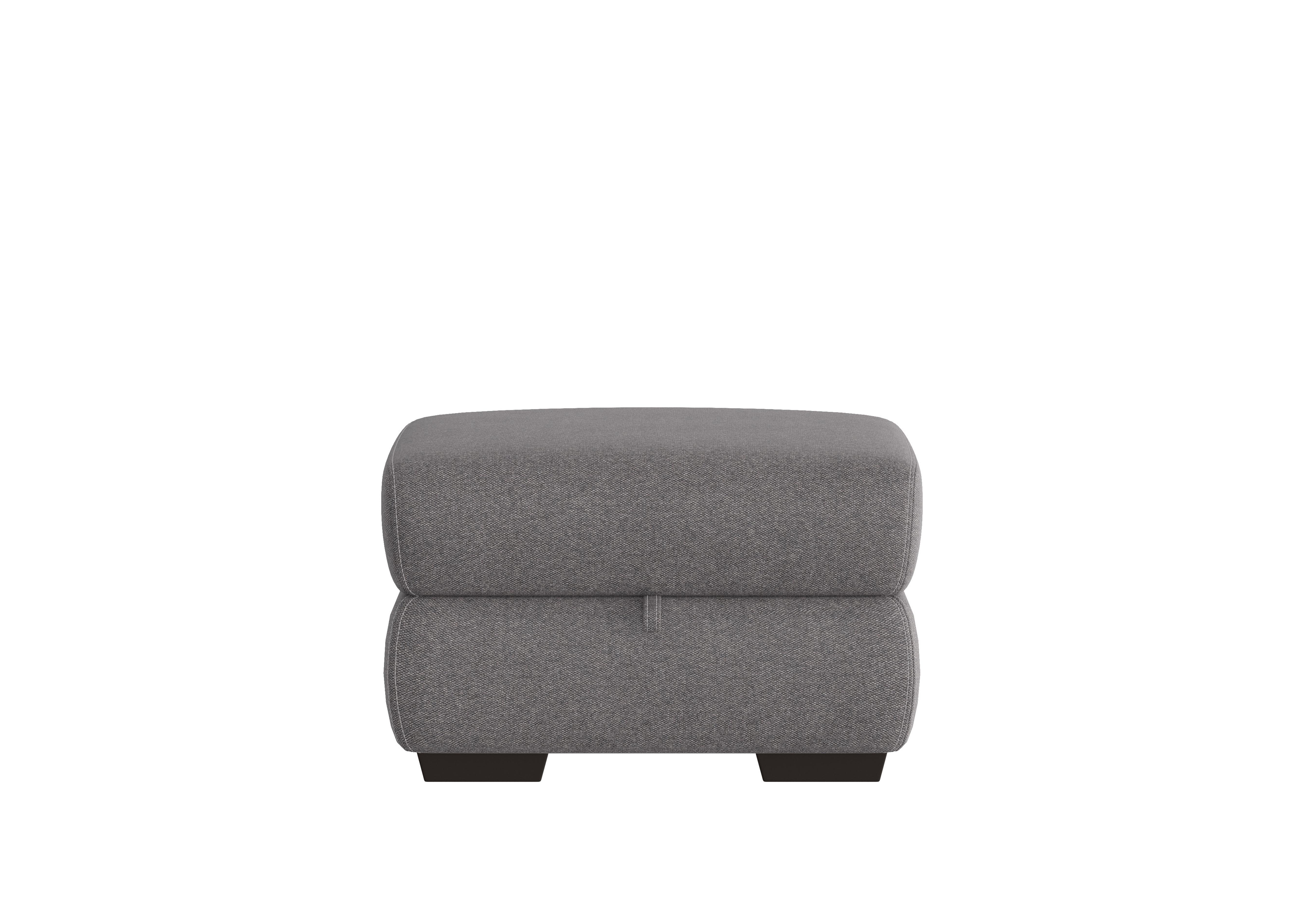 Elixir Fabric Storage Footstool in Fab-Ska-R31 Charcoal Gray on Furniture Village