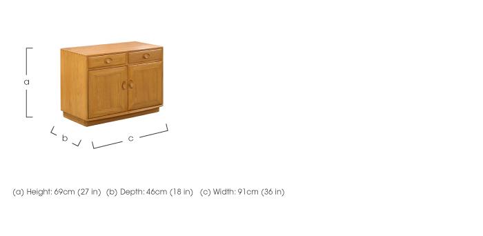 Windsor Wide Cabinet with Drawers in  on Furniture Village