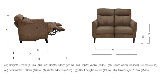 Compact Collection Petit 2 Seater Fabric Sofa in  on Furniture Village