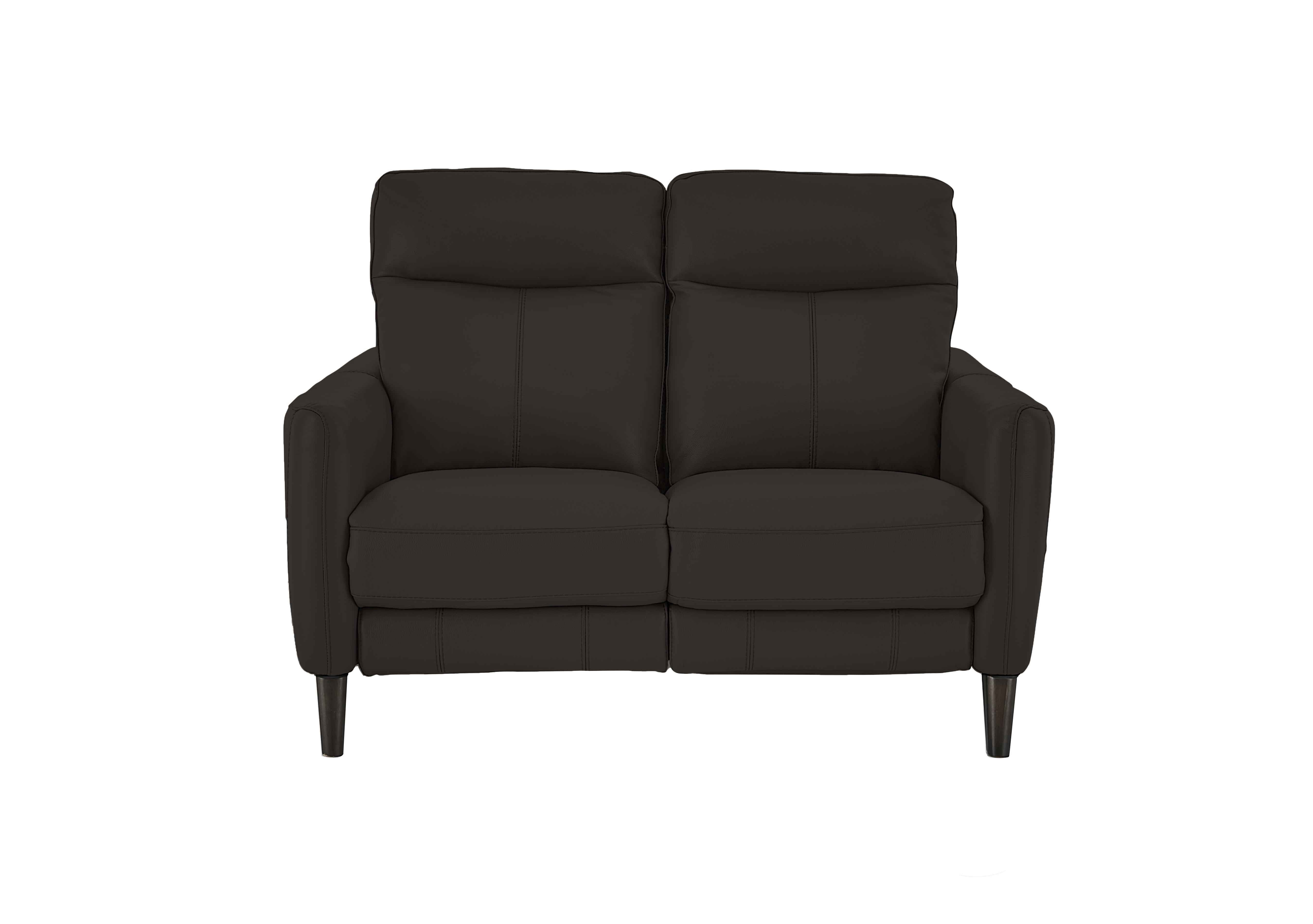 Compact Collection Petit 2 Seater Leather Sofa in Bv-1748 Dark Chocolate on Furniture Village