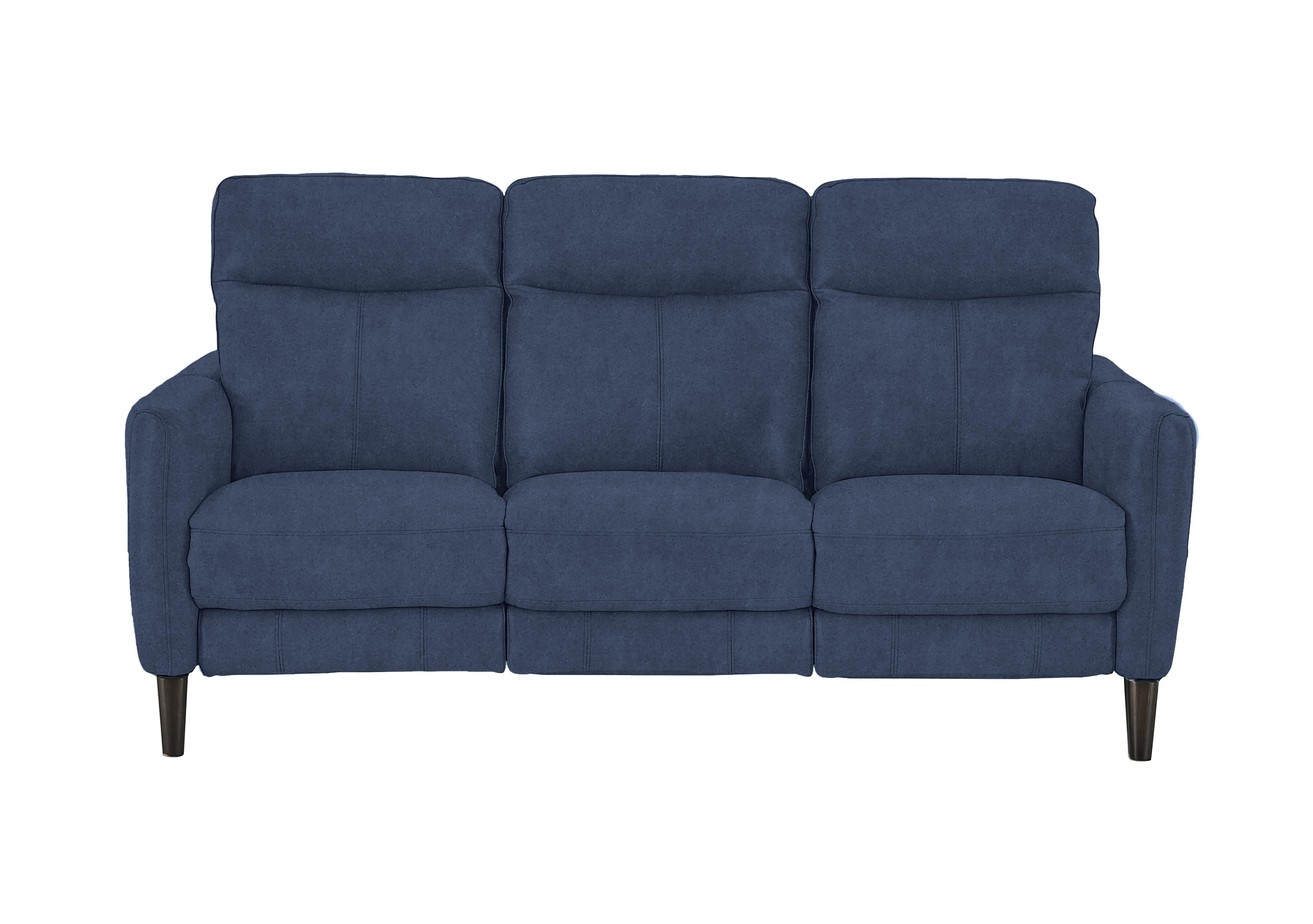 Compact Collection Petit 3 Seater Fabric Sofa in Bfa-Blj-R10 Blue on Furniture Village