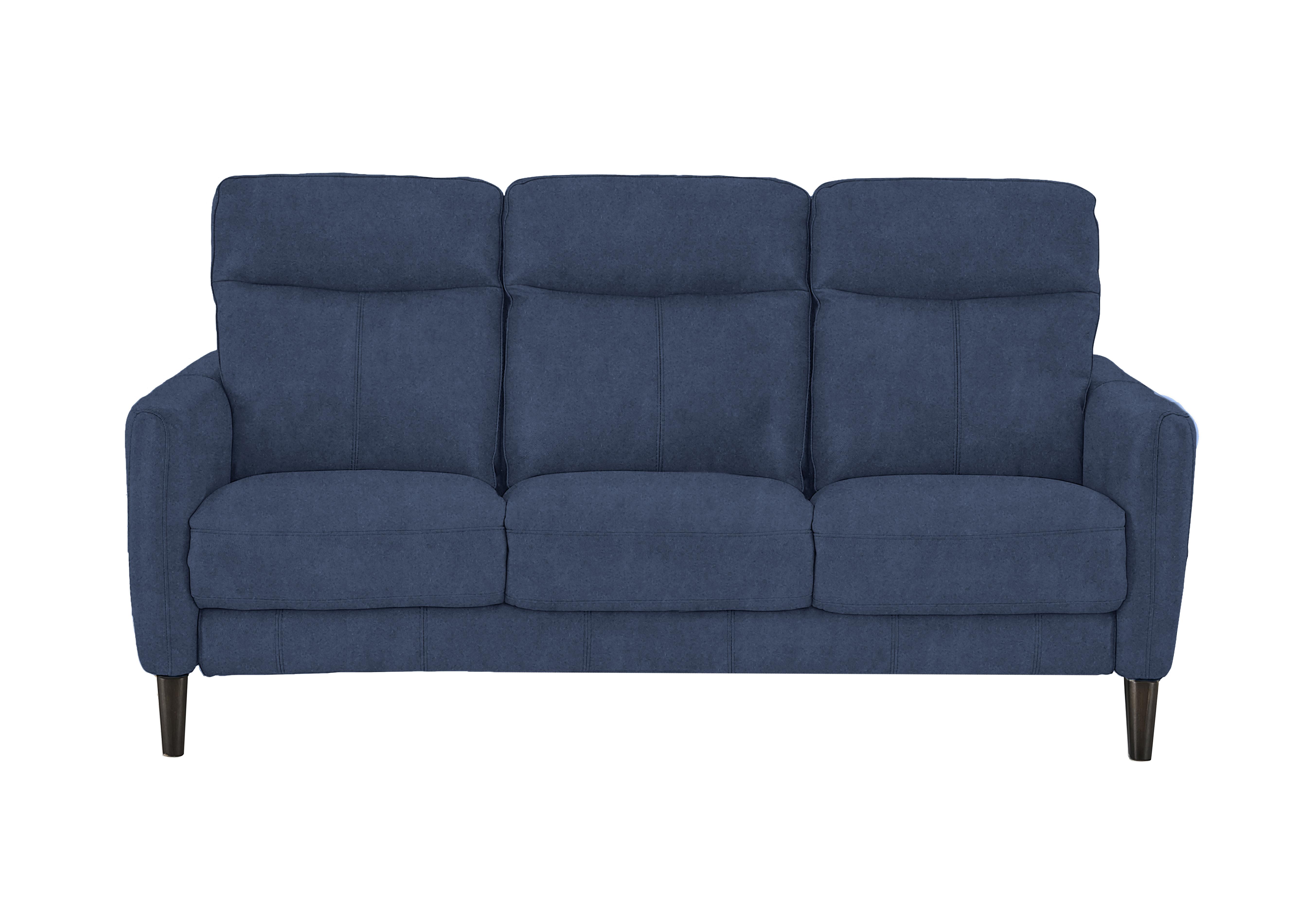 Compact Collection Petit 3 Seater Fabric Sofa in Bfa-Blj-R10 Blue on Furniture Village