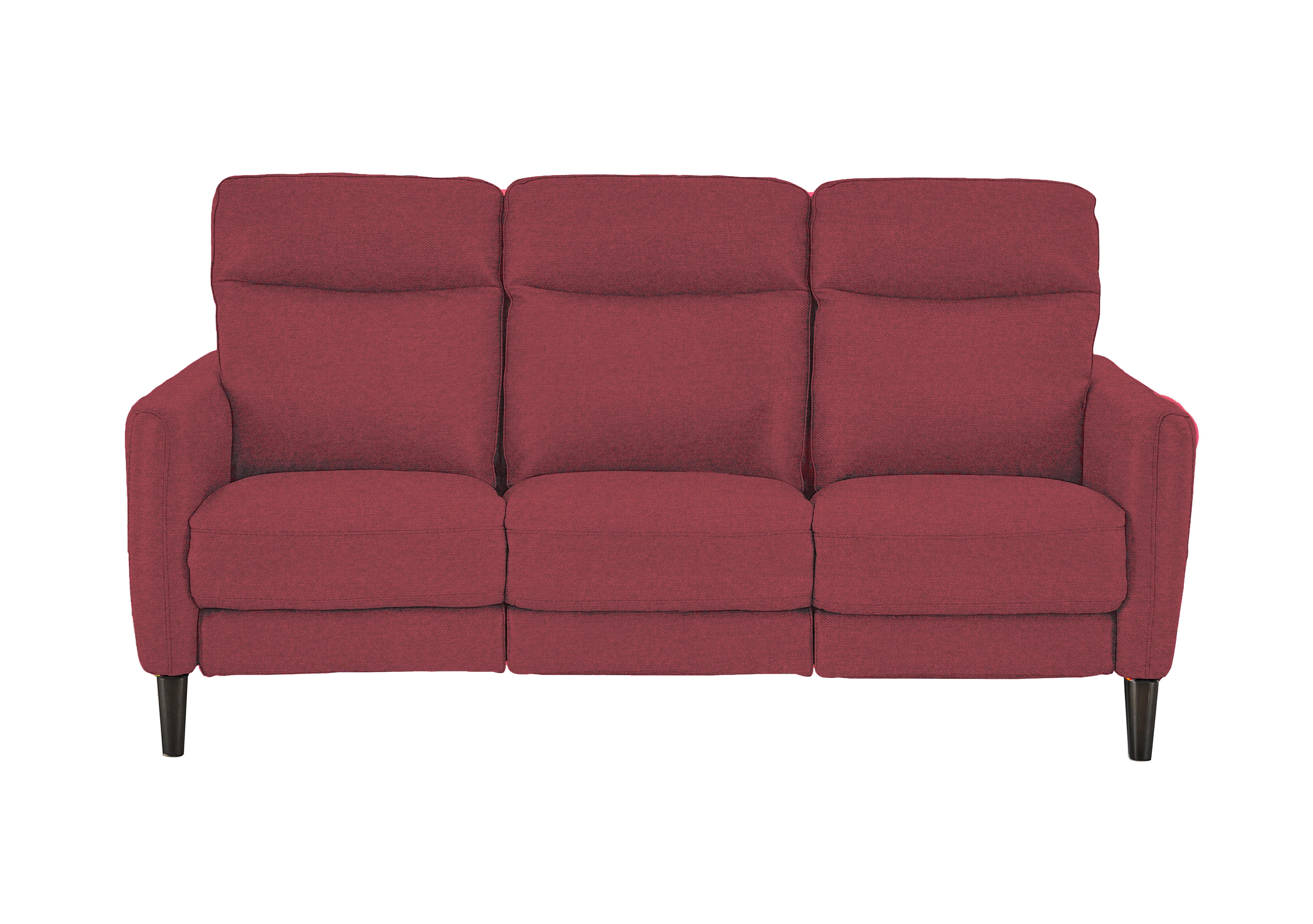 Compact Collection Petit 3 Seater Fabric Sofa in Fab-Blt-R29 Red on Furniture Village
