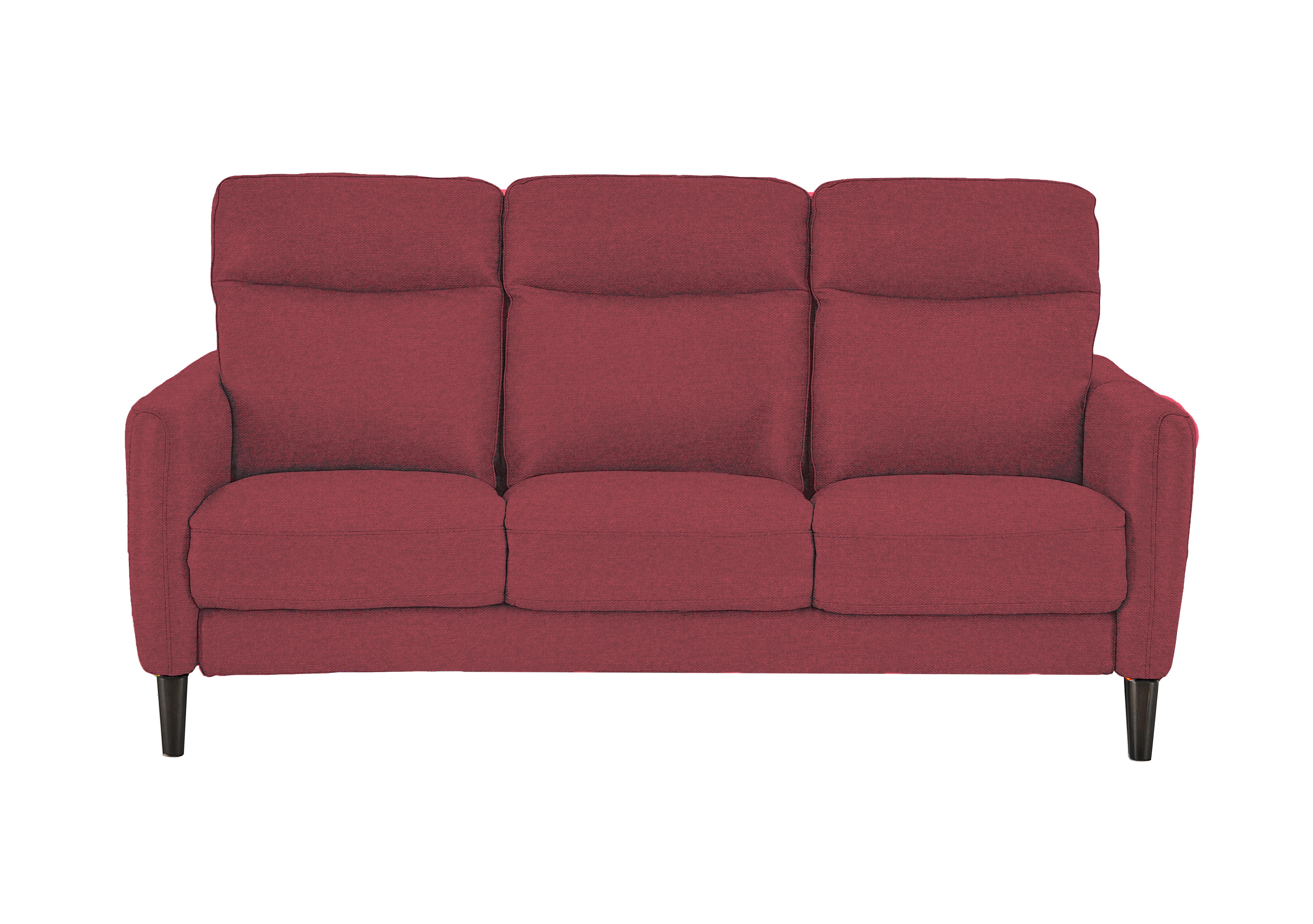 Compact Collection Petit 3 Seater Fabric Sofa in Fab-Blt-R29 Red on Furniture Village