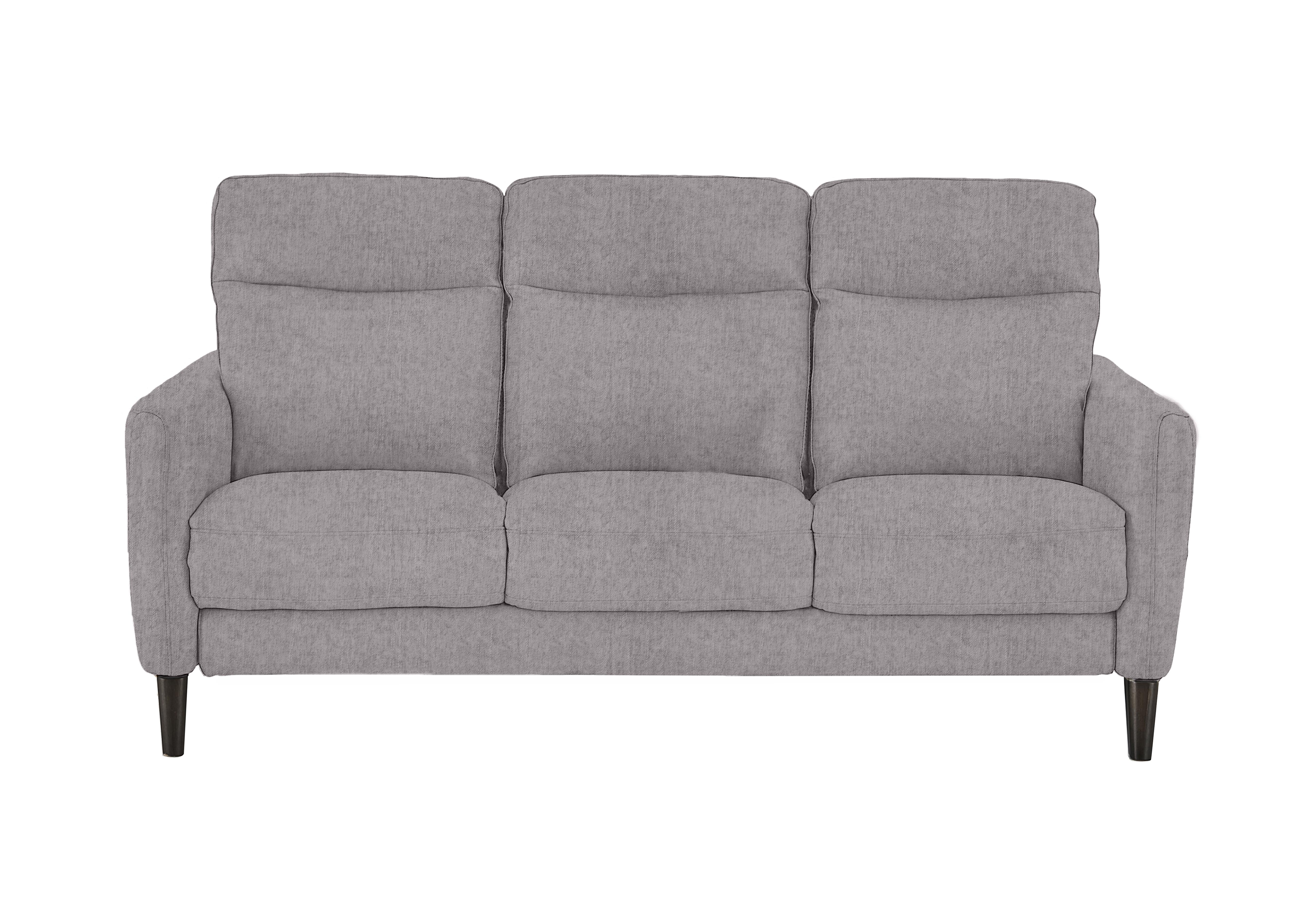 Compact Collection Petit 3 Seater Fabric Sofa in Fab-Meo-R27 Pewter on Furniture Village