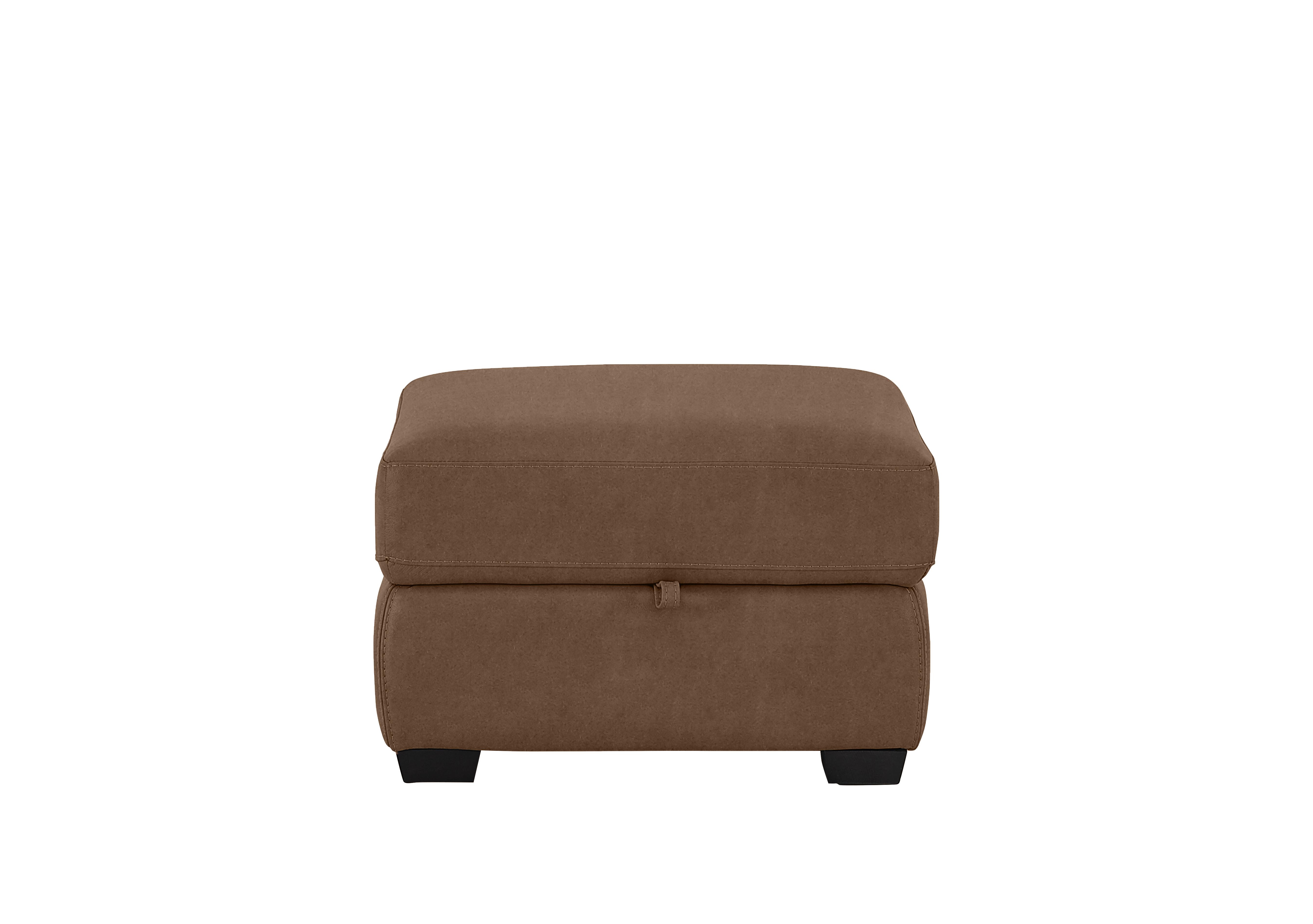 Compact Collection Petit Fabric Storage Footstool in Bfa-Blj-R05 Hazelnut on Furniture Village