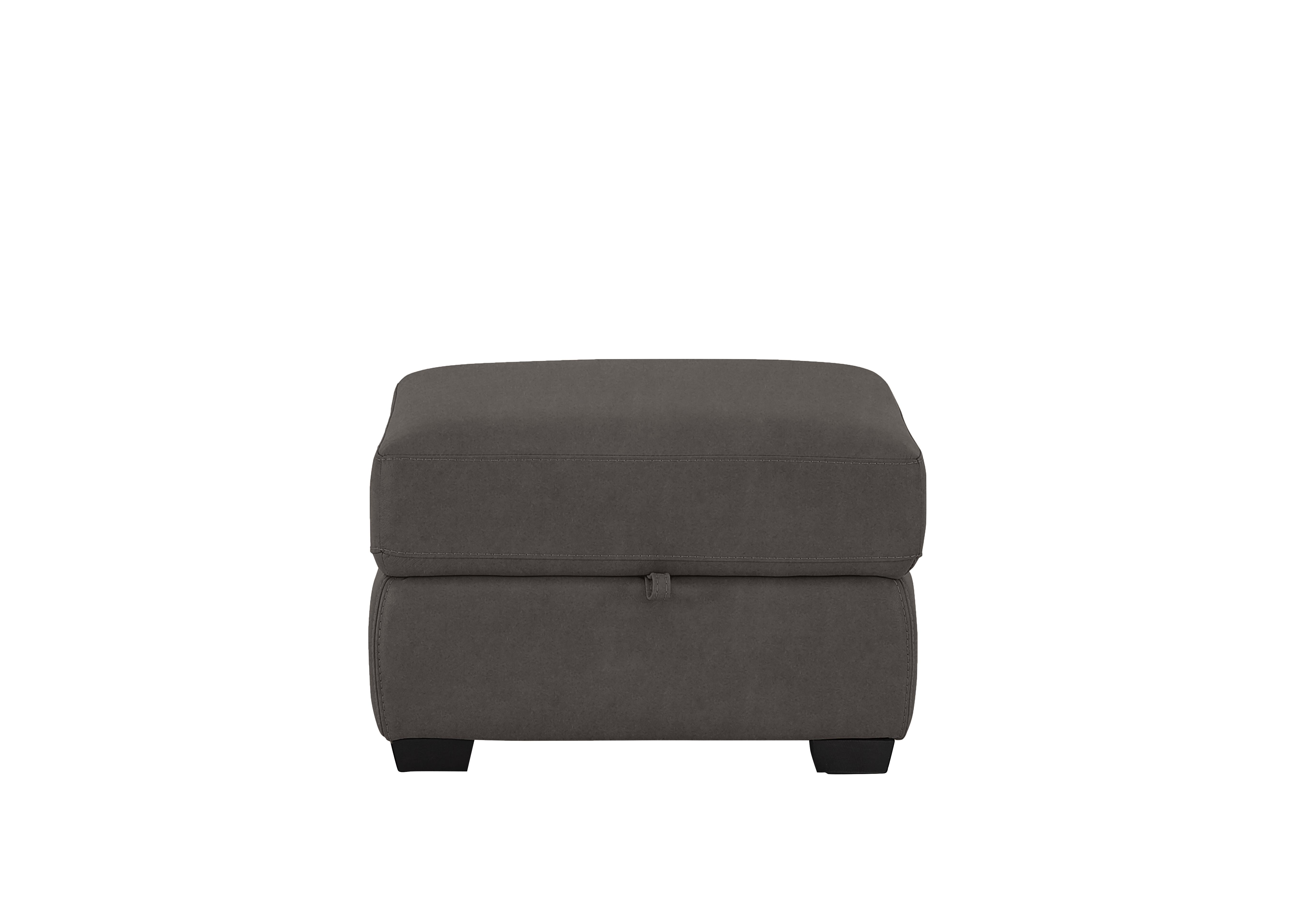 Compact Collection Petit Fabric Storage Footstool in Bfa-Blj-R16 Grey on Furniture Village