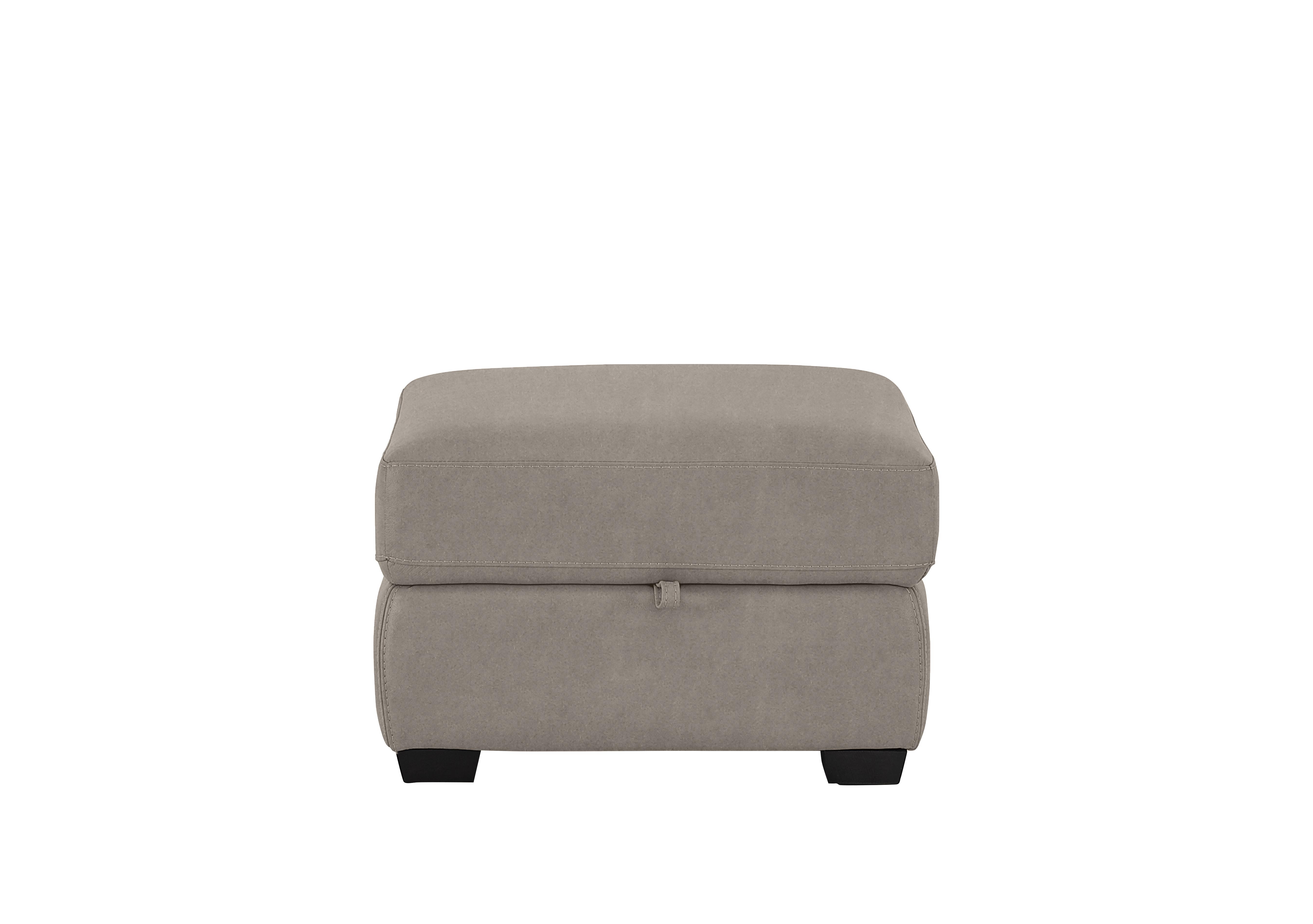 Compact Collection Petit Fabric Storage Footstool in Bfa-Blj-R946 Silver on Furniture Village