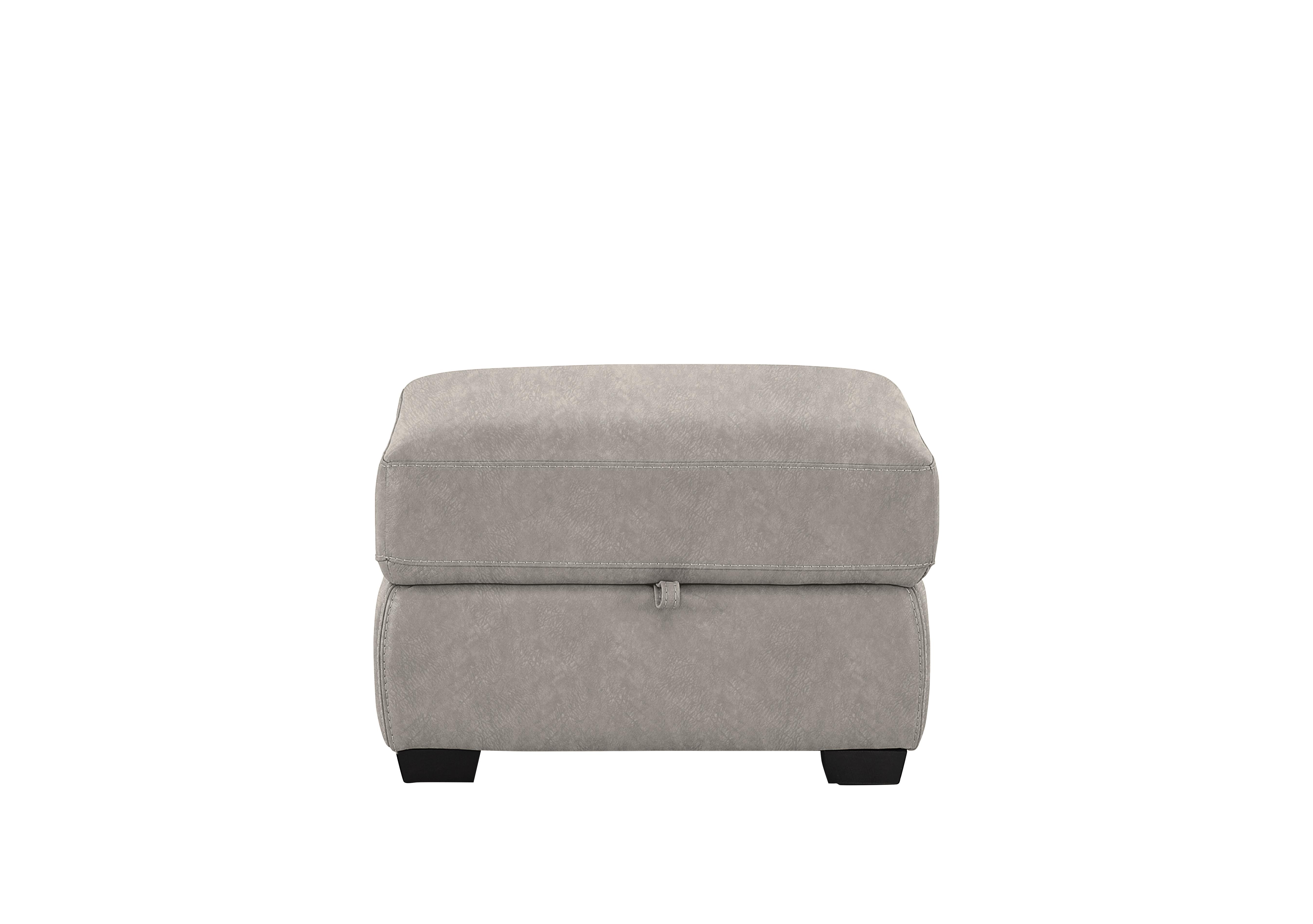 Compact Collection Petit Fabric Storage Footstool in Bfa-Bnn-R28 Fv3 Grey on Furniture Village