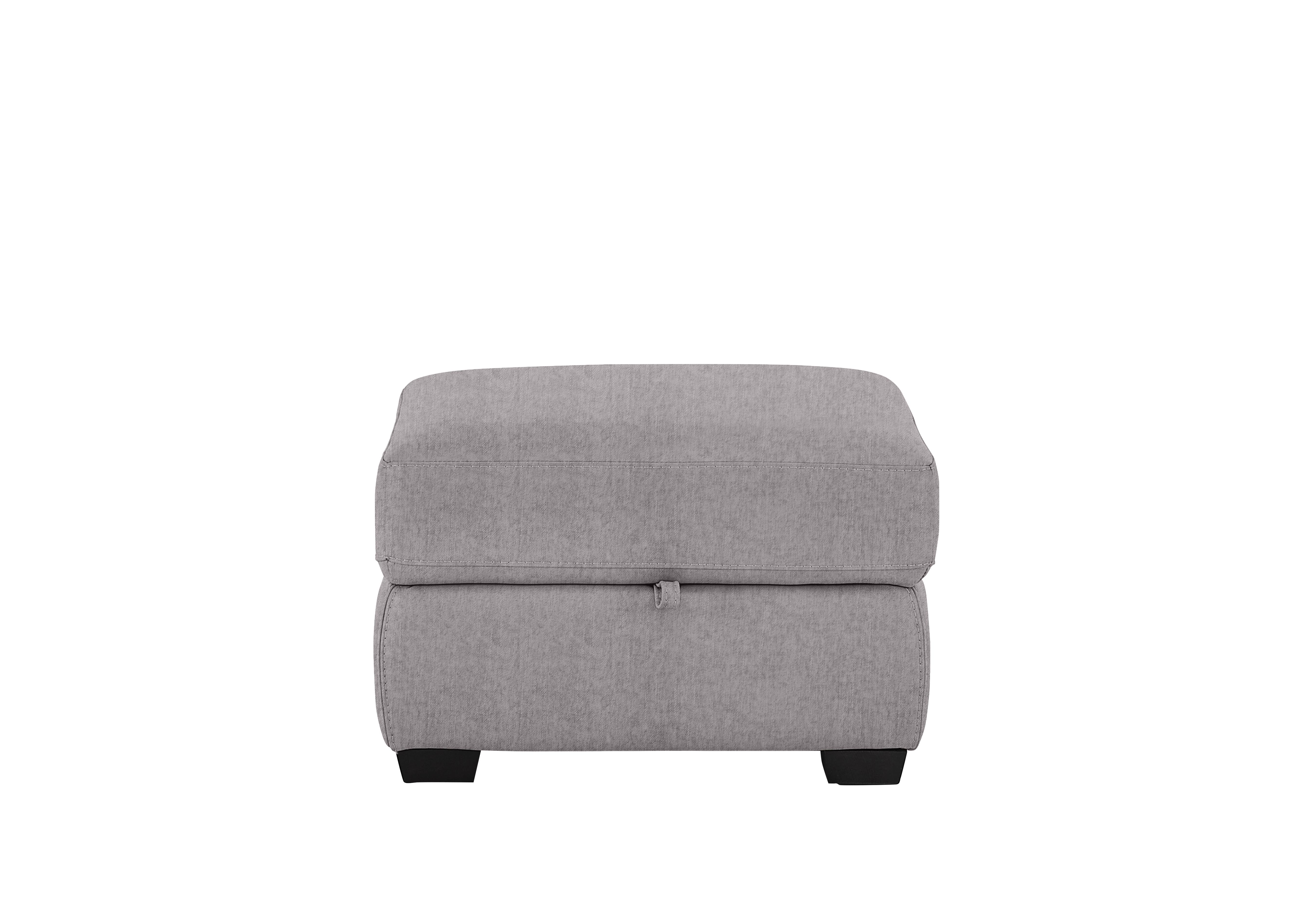 Compact Collection Petit Fabric Storage Footstool in Fab-Meo-R27 Pewter on Furniture Village
