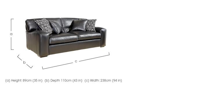 Liberty 4 Seater Leather Sofa in  on Furniture Village