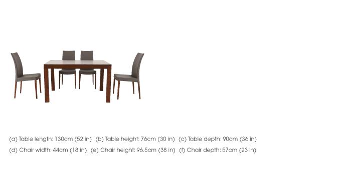 Smart Extending Dining Table with 4 Chairs in  on Furniture Village