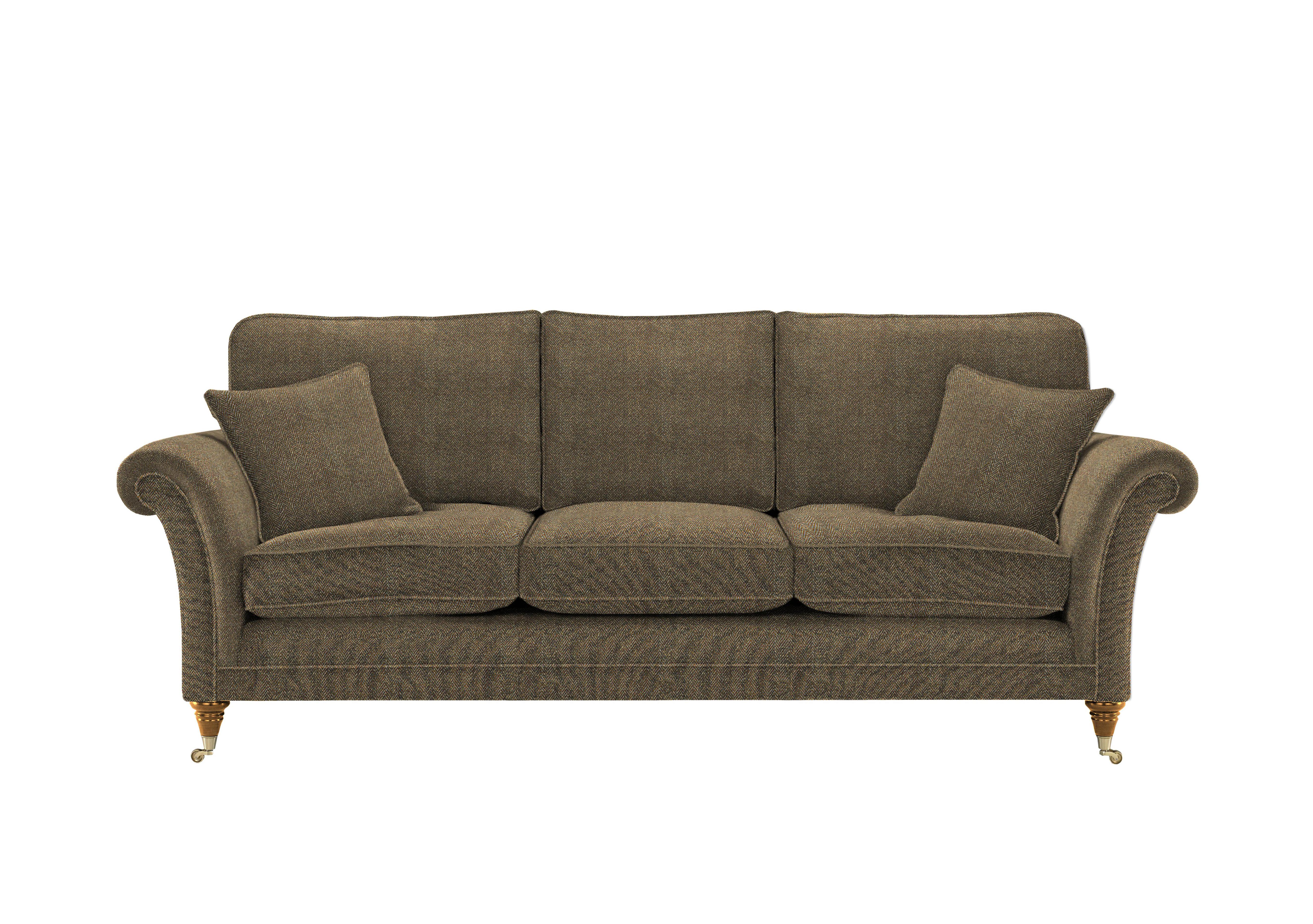 Burghley Grand 3 Seater Sofa in 001272-0096 Harris Slate on Furniture Village