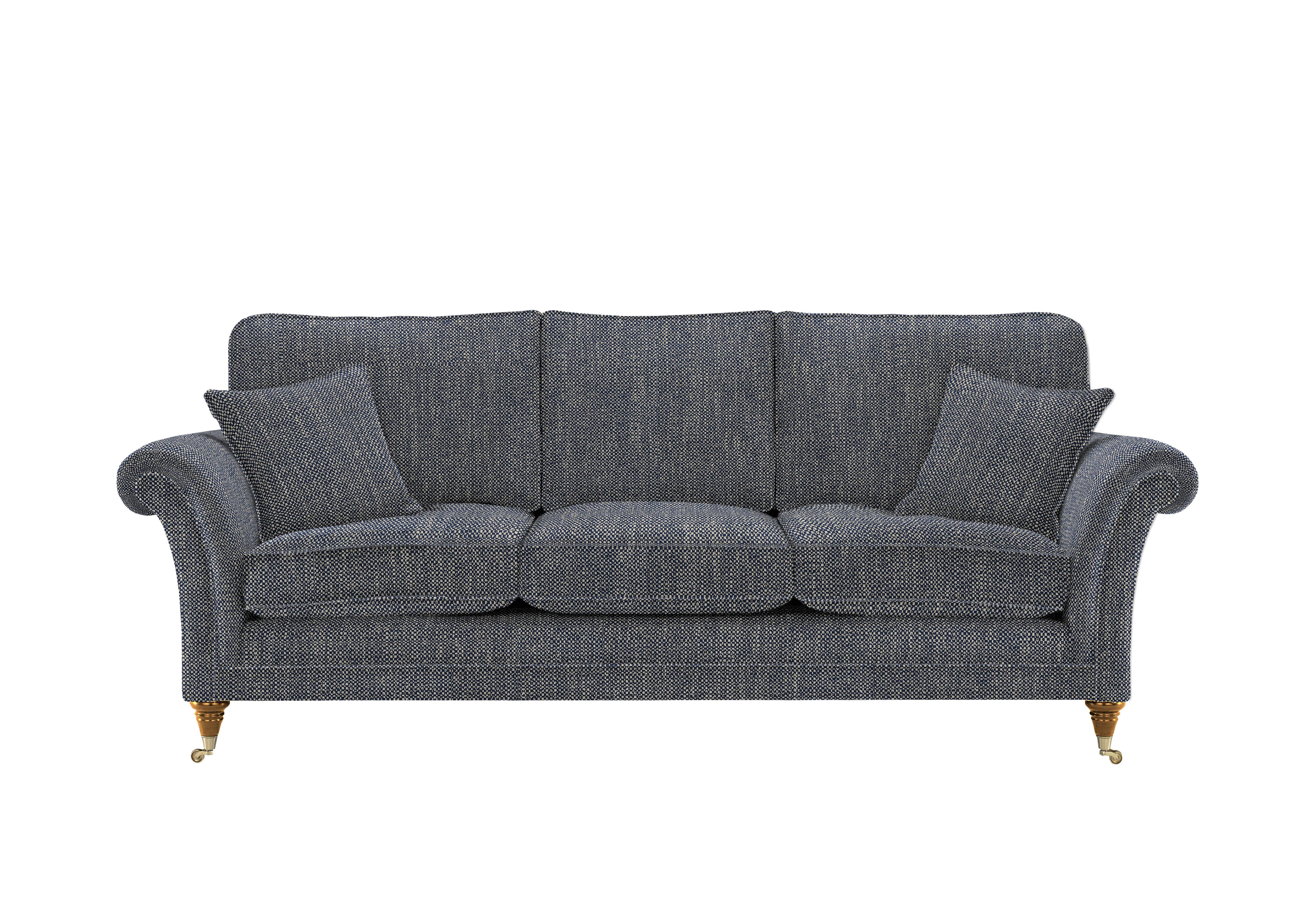 Burghley Grand 3 Seater Sofa in 001477-0088 Metric Navy on Furniture Village