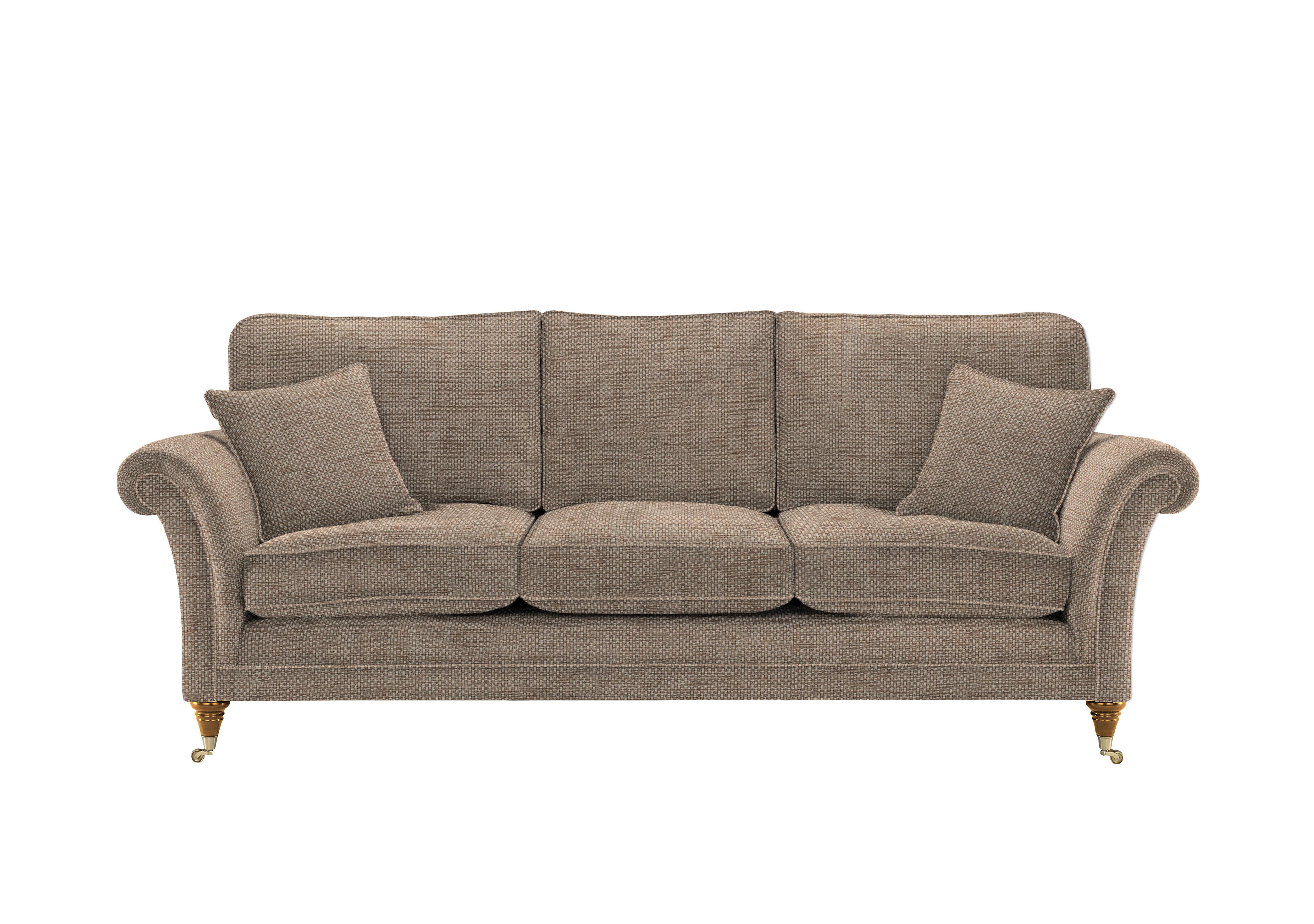 Burghley Grand 3 Seater Sofa in 001483-0054 Dobby Sand on Furniture Village