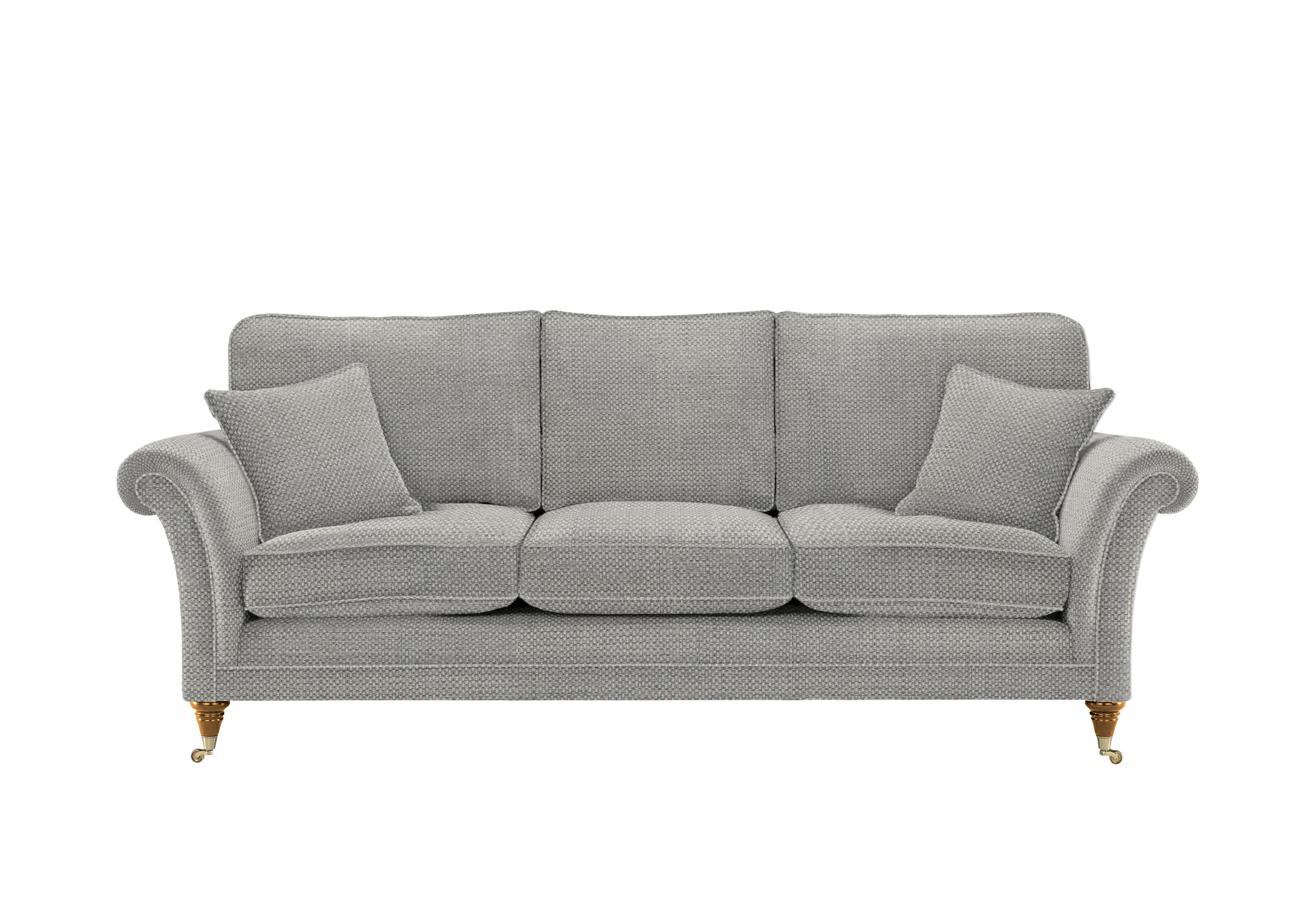 Burghley Grand 3 Seater Sofa in 001483-0095 Dobby Mist on Furniture Village
