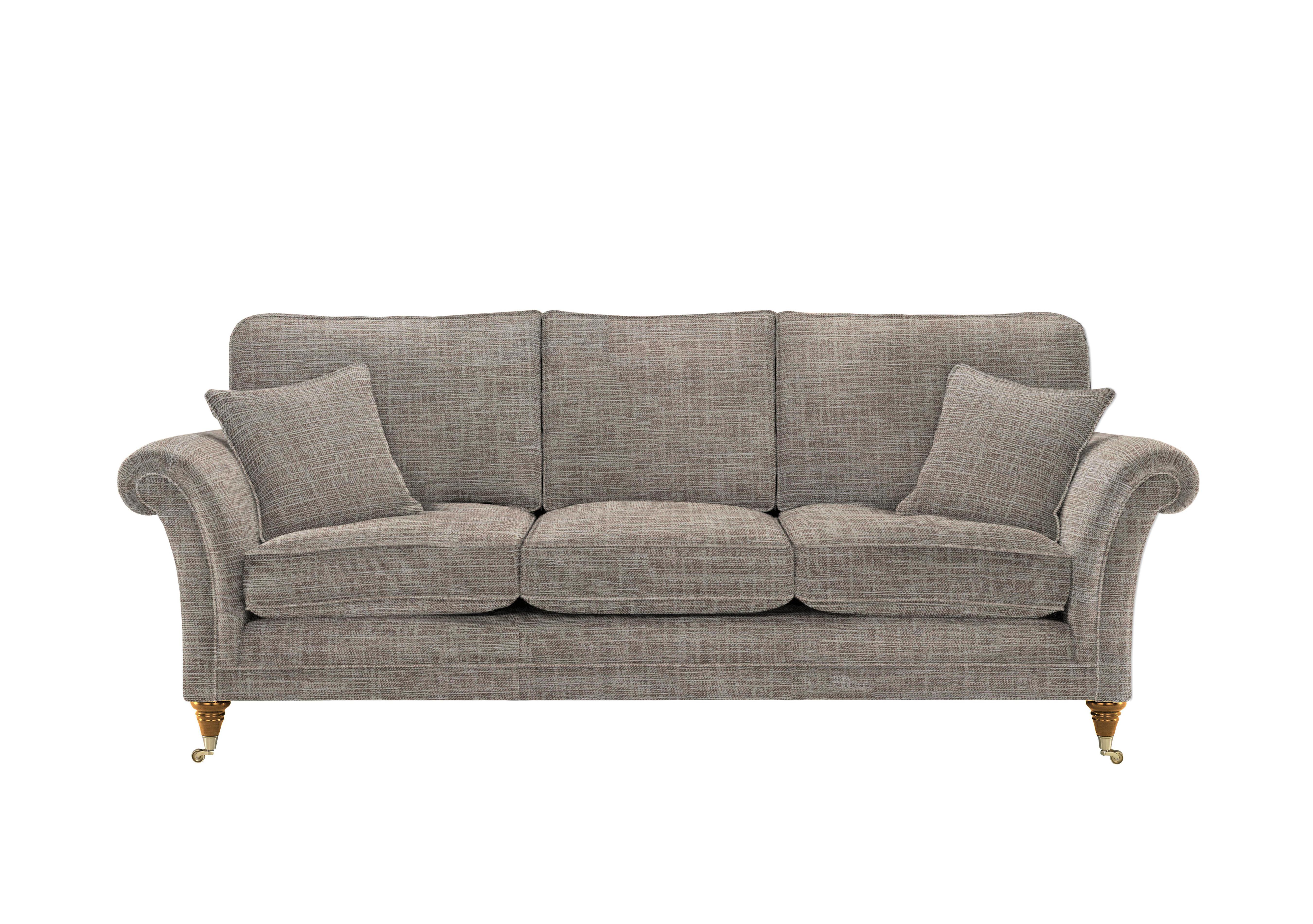 Burghley Grand 3 Seater Sofa in 001497-0051 Dash Oatmeal on Furniture Village