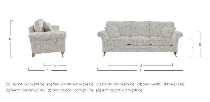 Burghley Grand 3 Seater Sofa in  on Furniture Village
