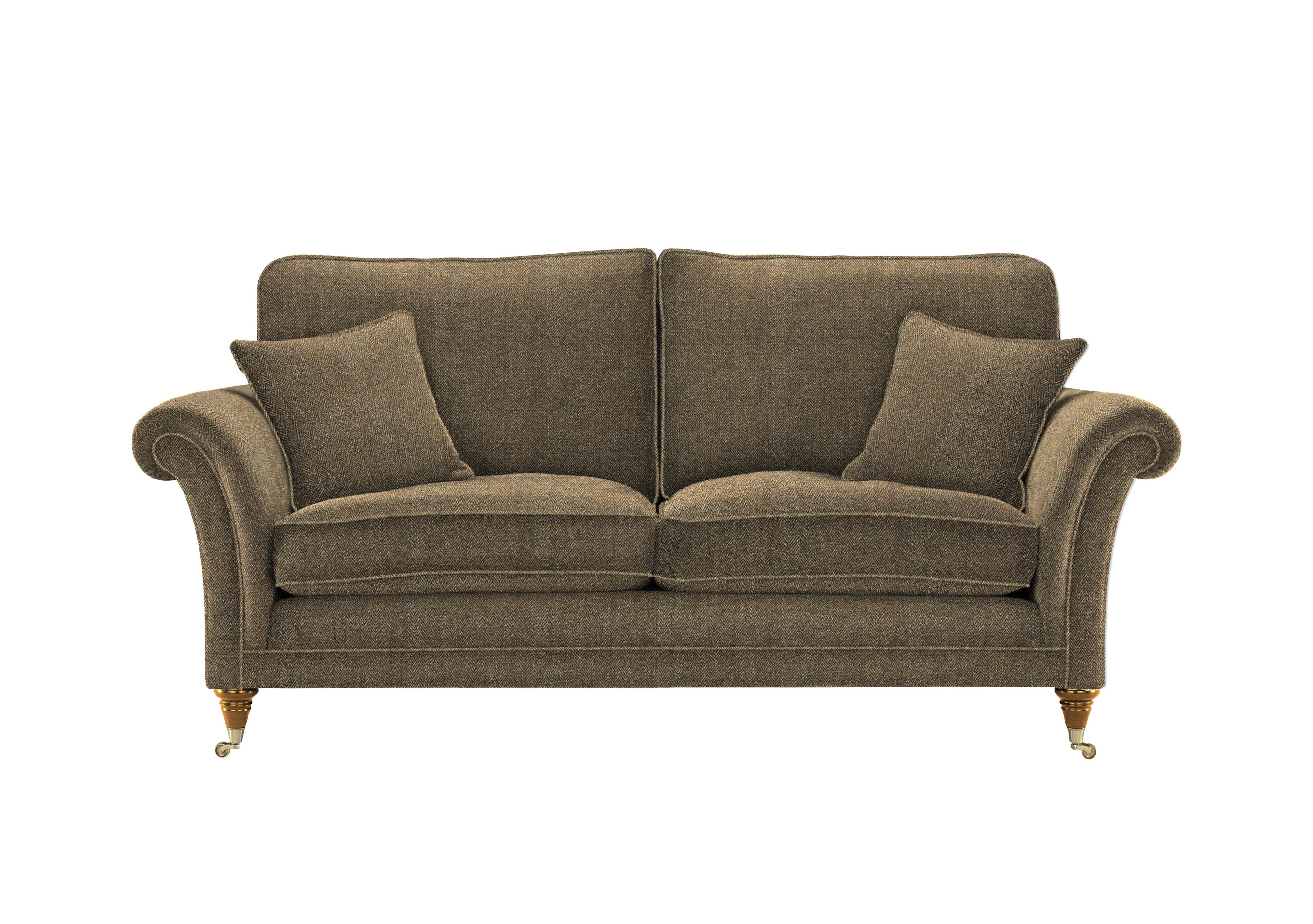 Burghley Large 2 Seater Fabric Sofa in 001272-0096 Harris Slate on Furniture Village