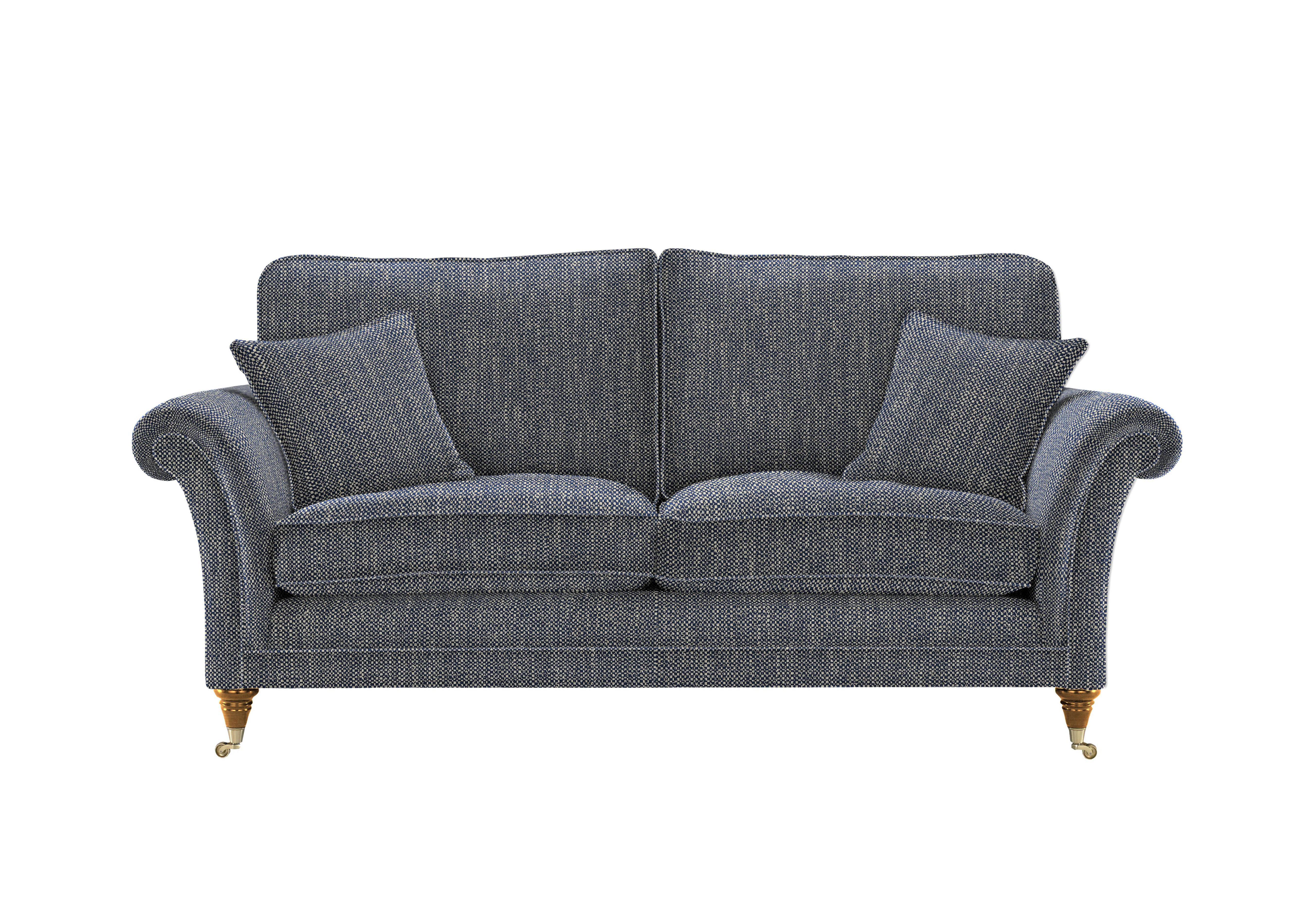 Burghley Large 2 Seater Fabric Sofa in 001477-0088 Metric Navy on Furniture Village