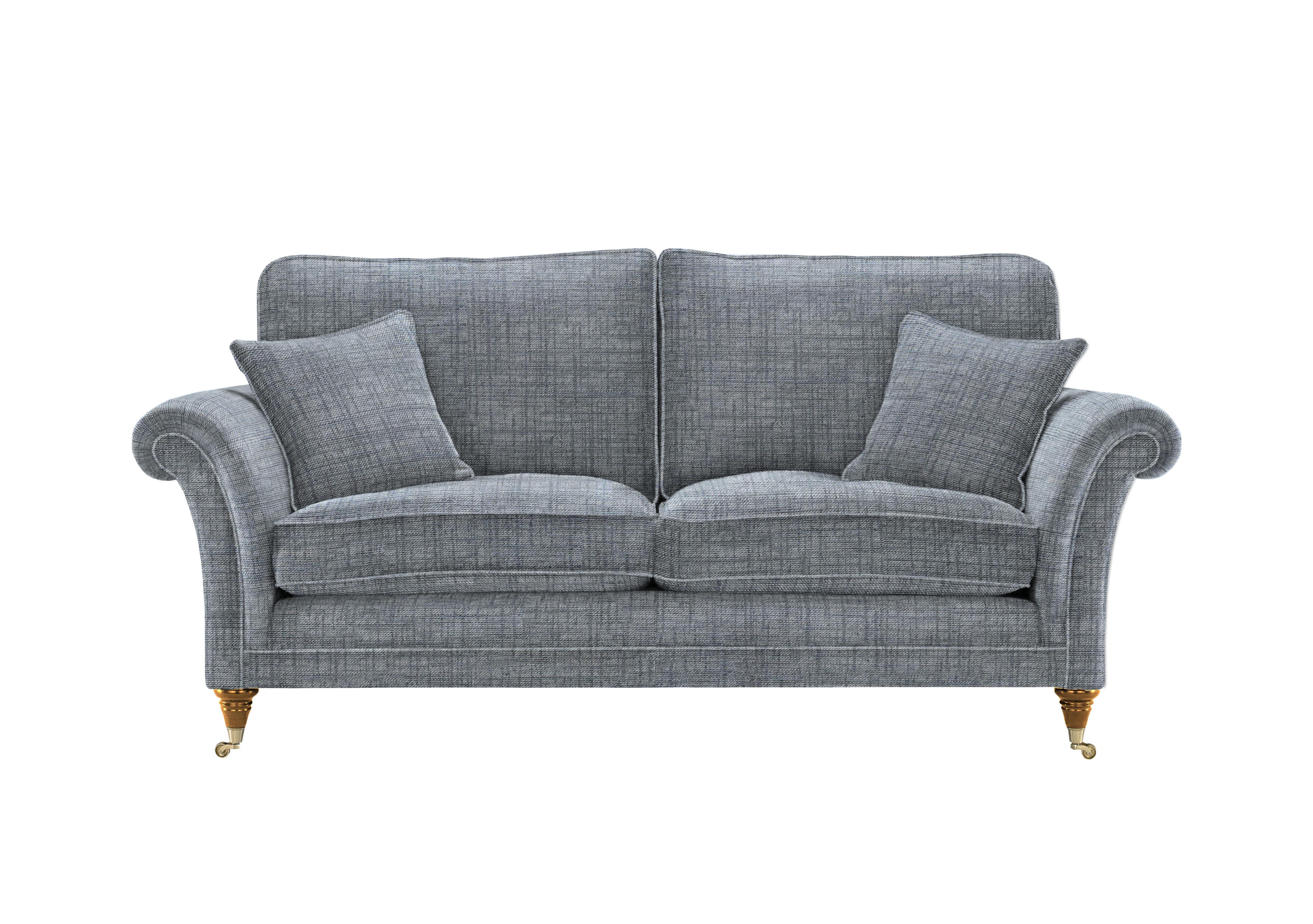 Burghley Large 2 Seater Fabric Sofa in 001497-0080 Dash Blue on Furniture Village