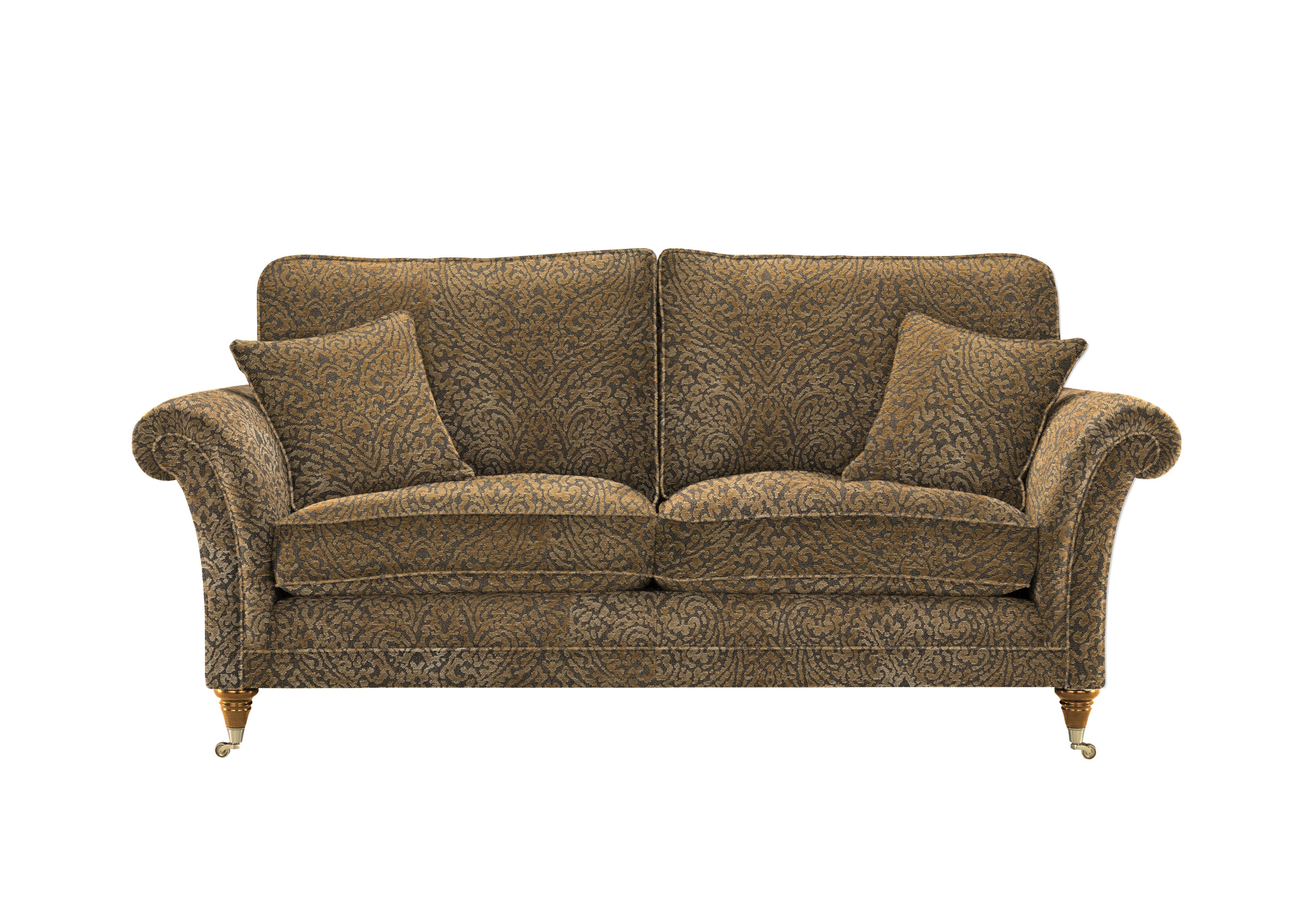 Burghley Large 2 Seater Fabric Sofa in 002498-0031 Tess Gold on Furniture Village